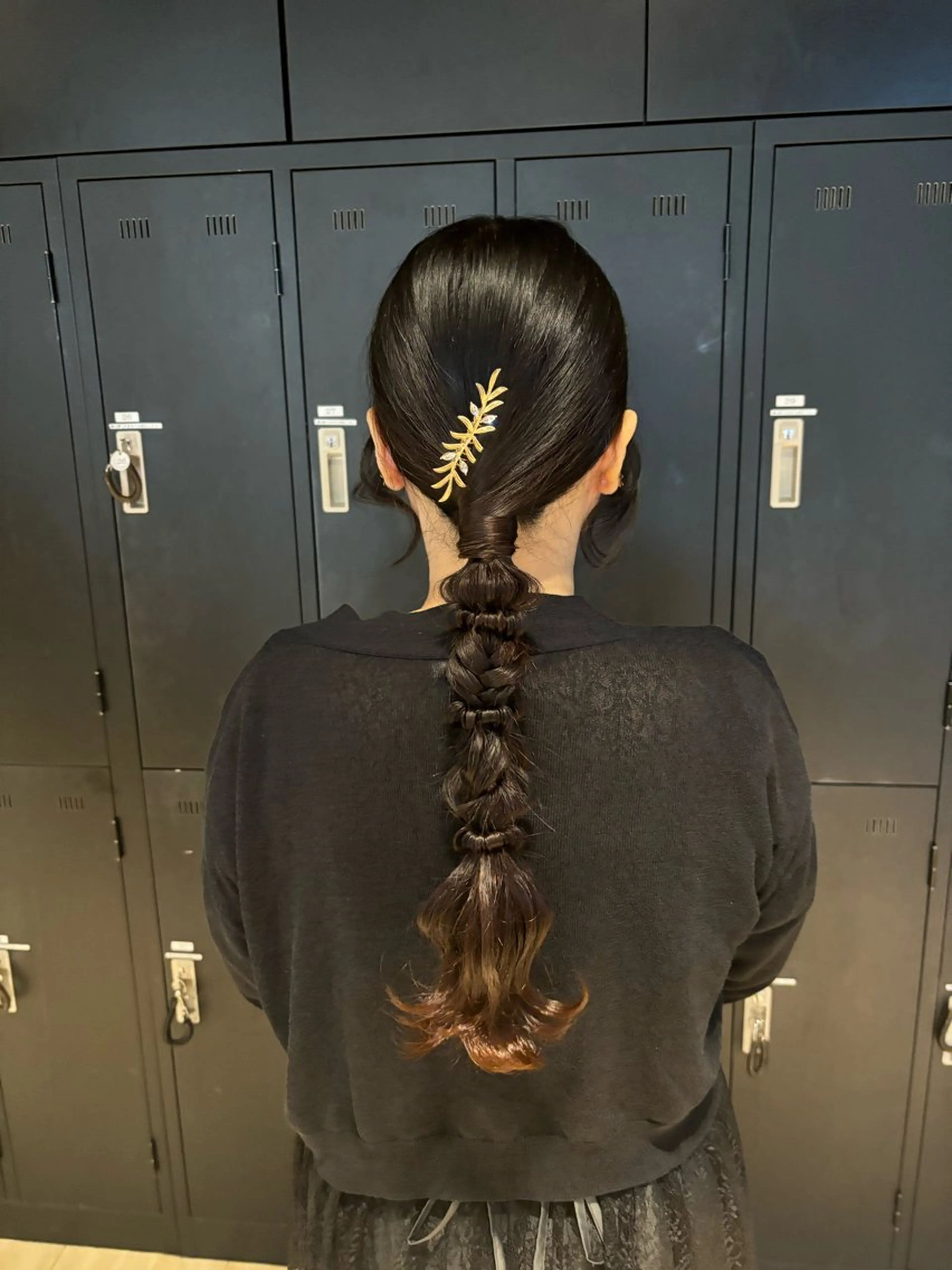 ロング seri💜艶カラー 💖ヘアアレンジのヘアスタイル