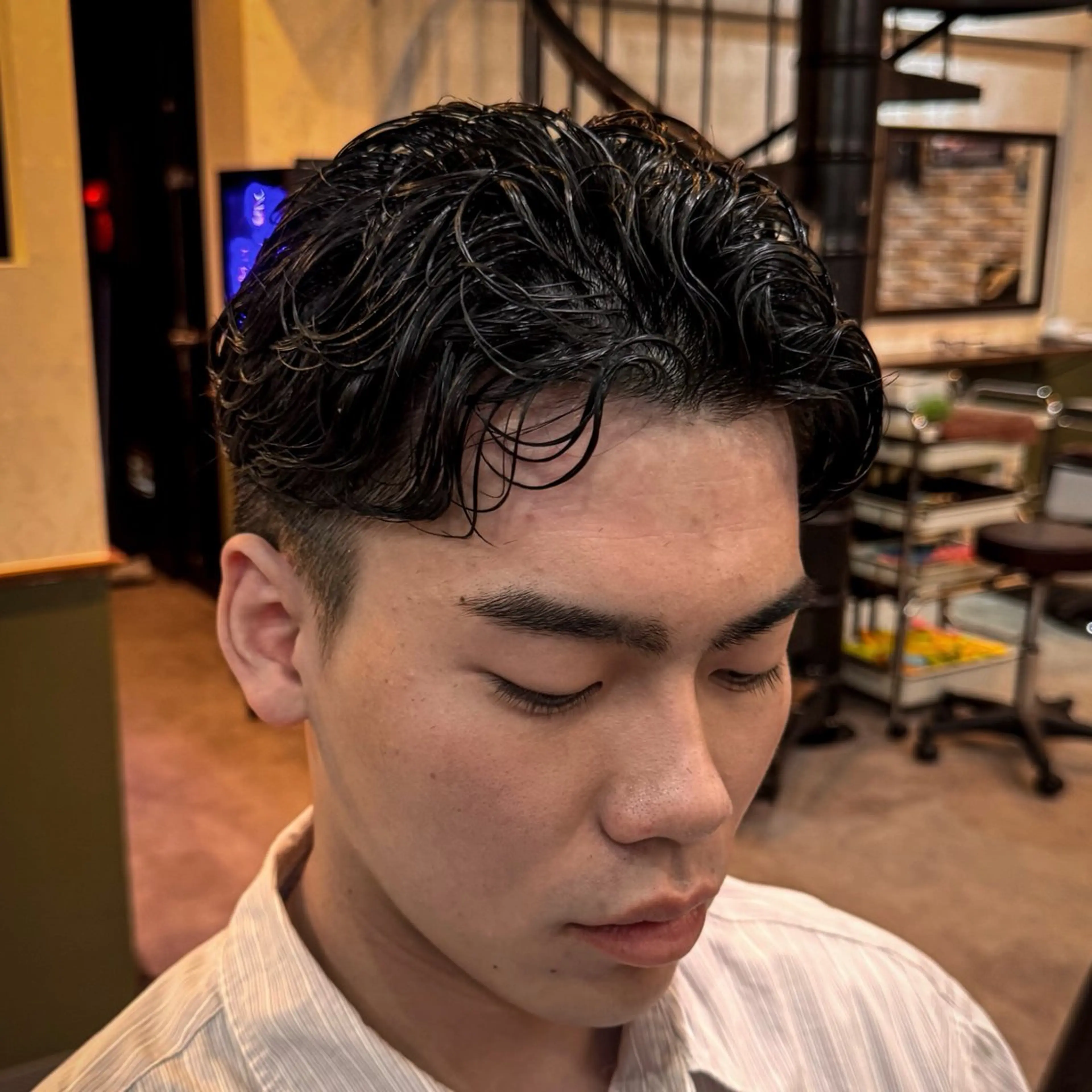 ショート パーマ メンズ カット 立川メンズカット/ メンズパーマ💈三上のヘアスタイル