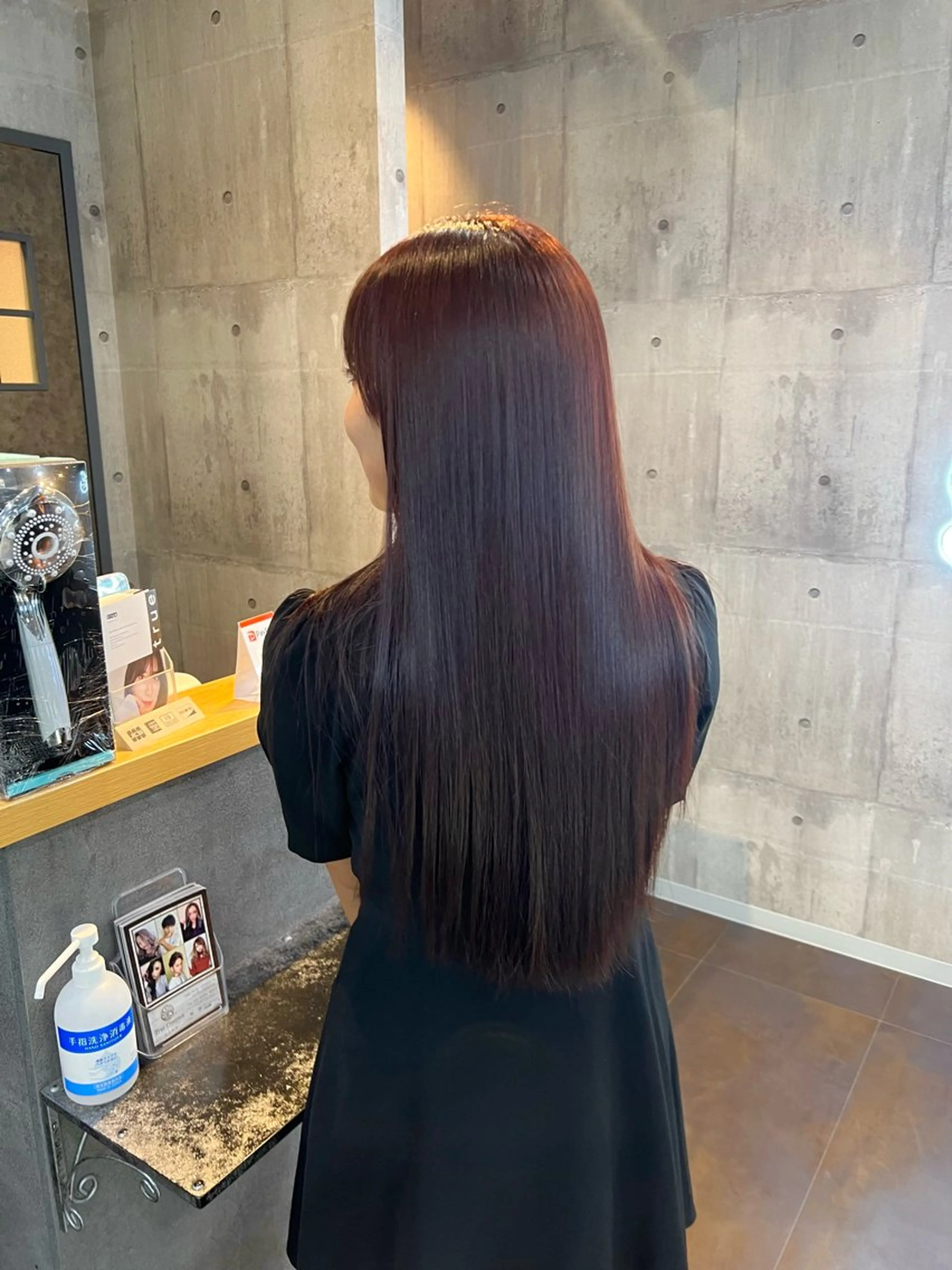 ロング ヘアアレンジ カット ヘアカラー トリートメント 韓国/顔周り/透明感 /レイヤー/ひなたのヘアスタイル