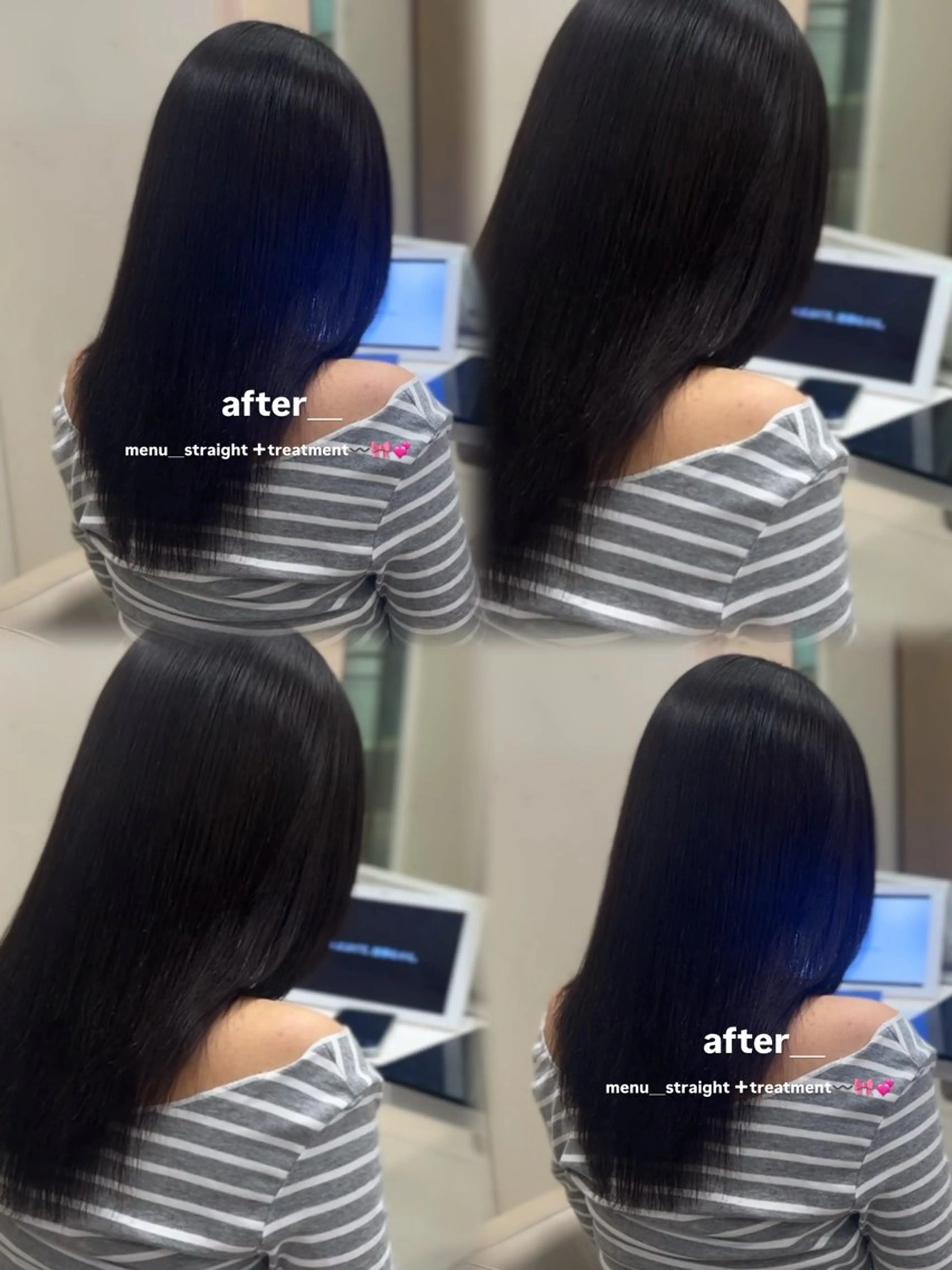 セミロング 縮毛矯正 🎀さ こﾁ🎀のヘアスタイル