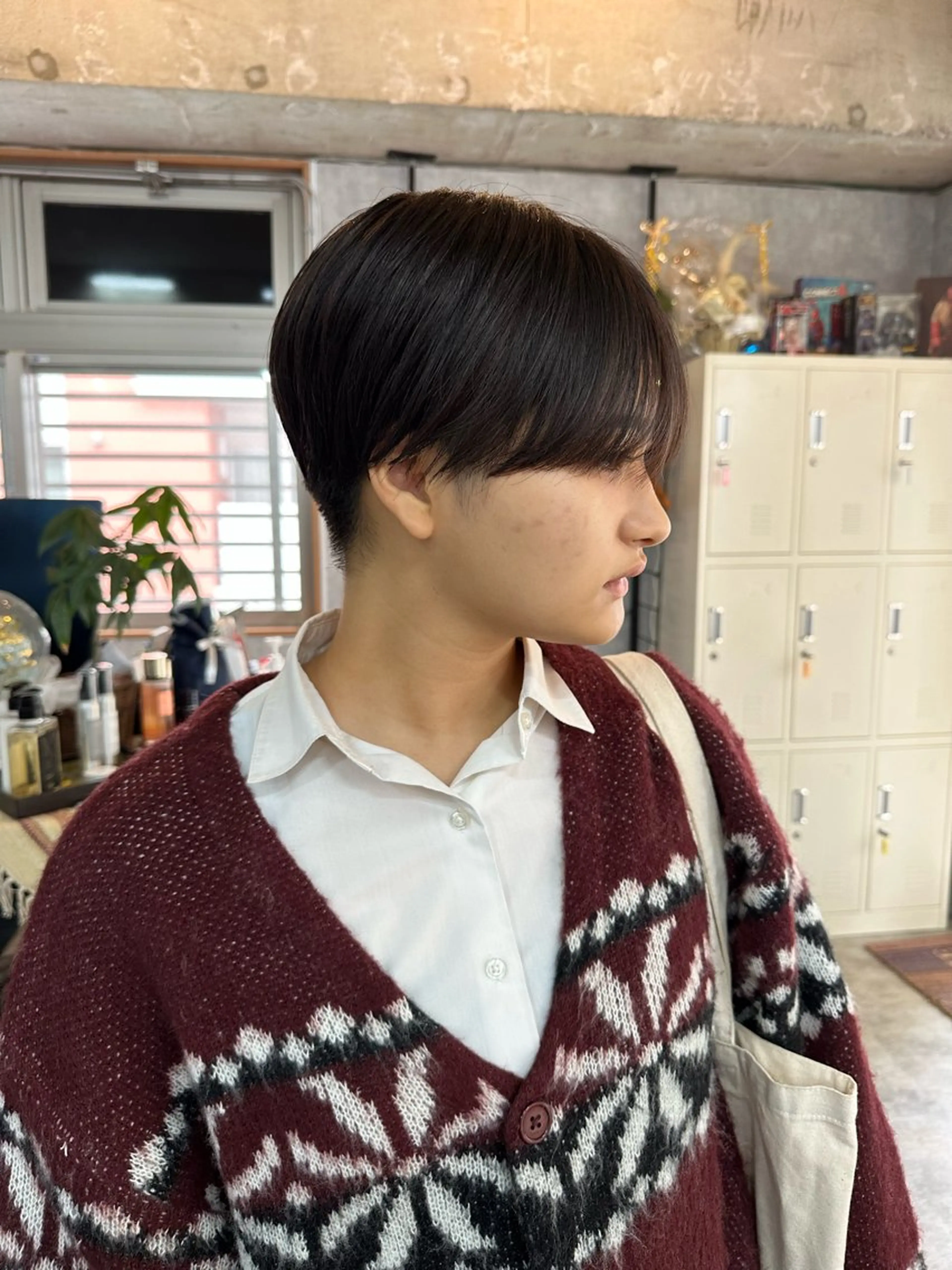 ショート 切りっぱなしボブ ショートボブ ハンサムショート 丸みショート ボブ カット トリートメント モテ髪/ボブ/ショー ト/アダチフウトのヘアスタイル