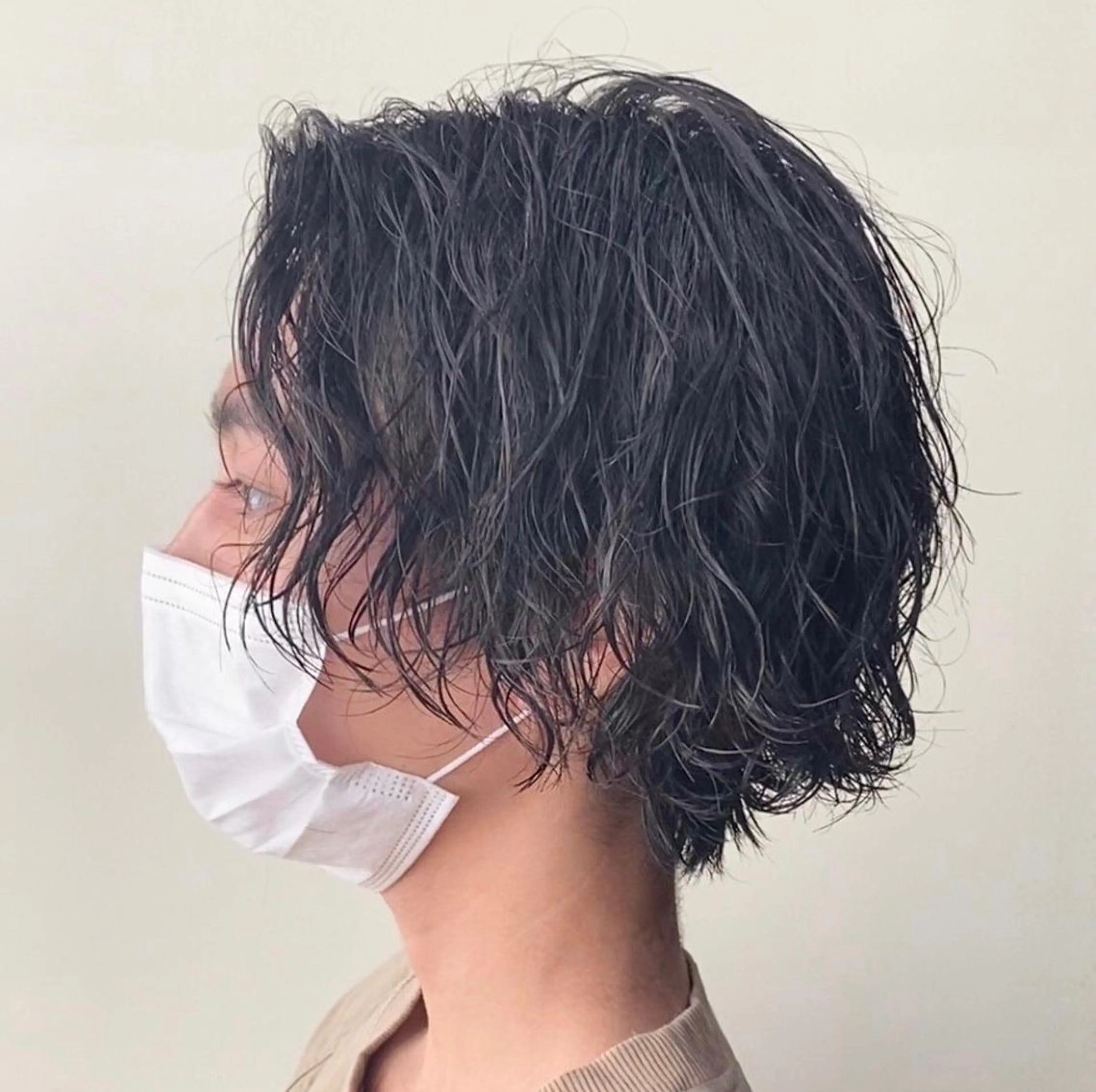 カラー パーマ メンズ メンズパーマ スパイラルパーマ カット パーマ トリートメント ヘッドスパ ヘアセット オカベ ショウマのヘアスタイル
