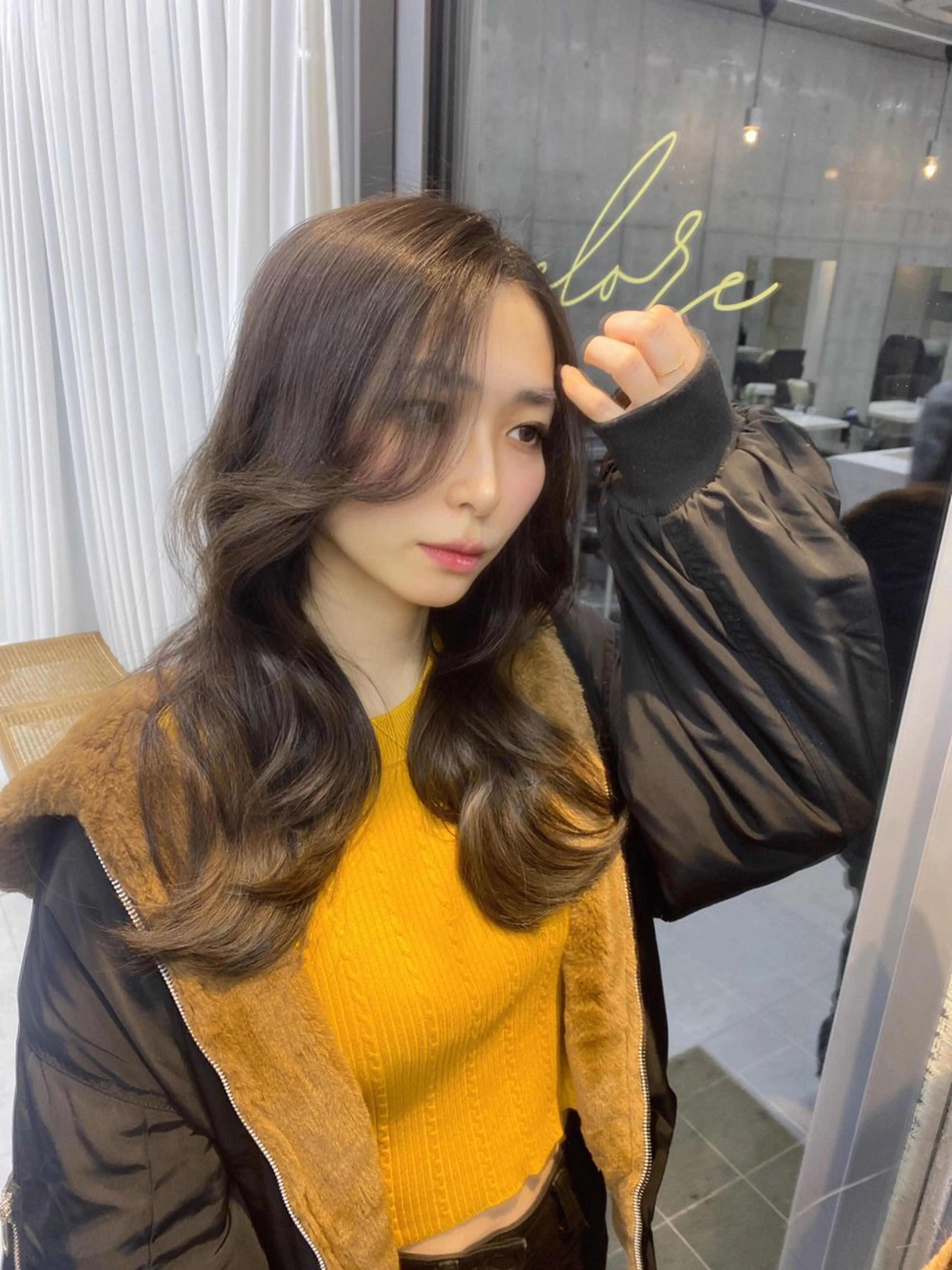 セミロング うる艶ヘア♡韓国好き 透明感　shotaのヘアスタイル