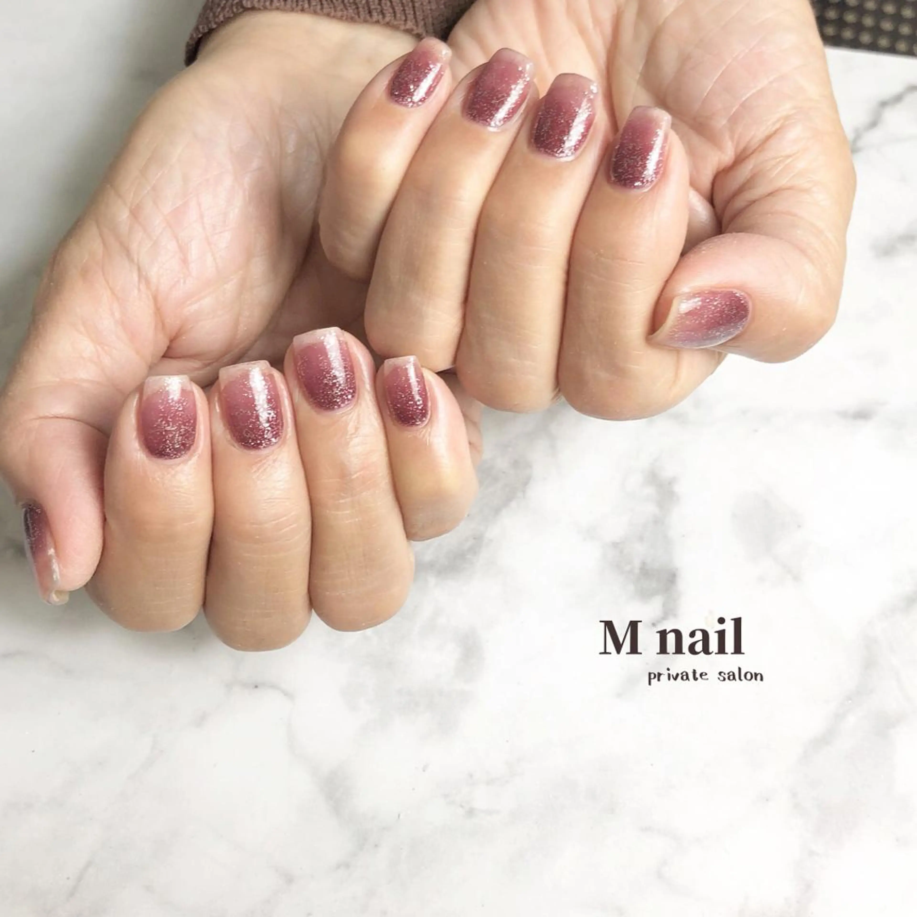 ネイル グラデーション ハンドネイル M nailのネイルデザイン