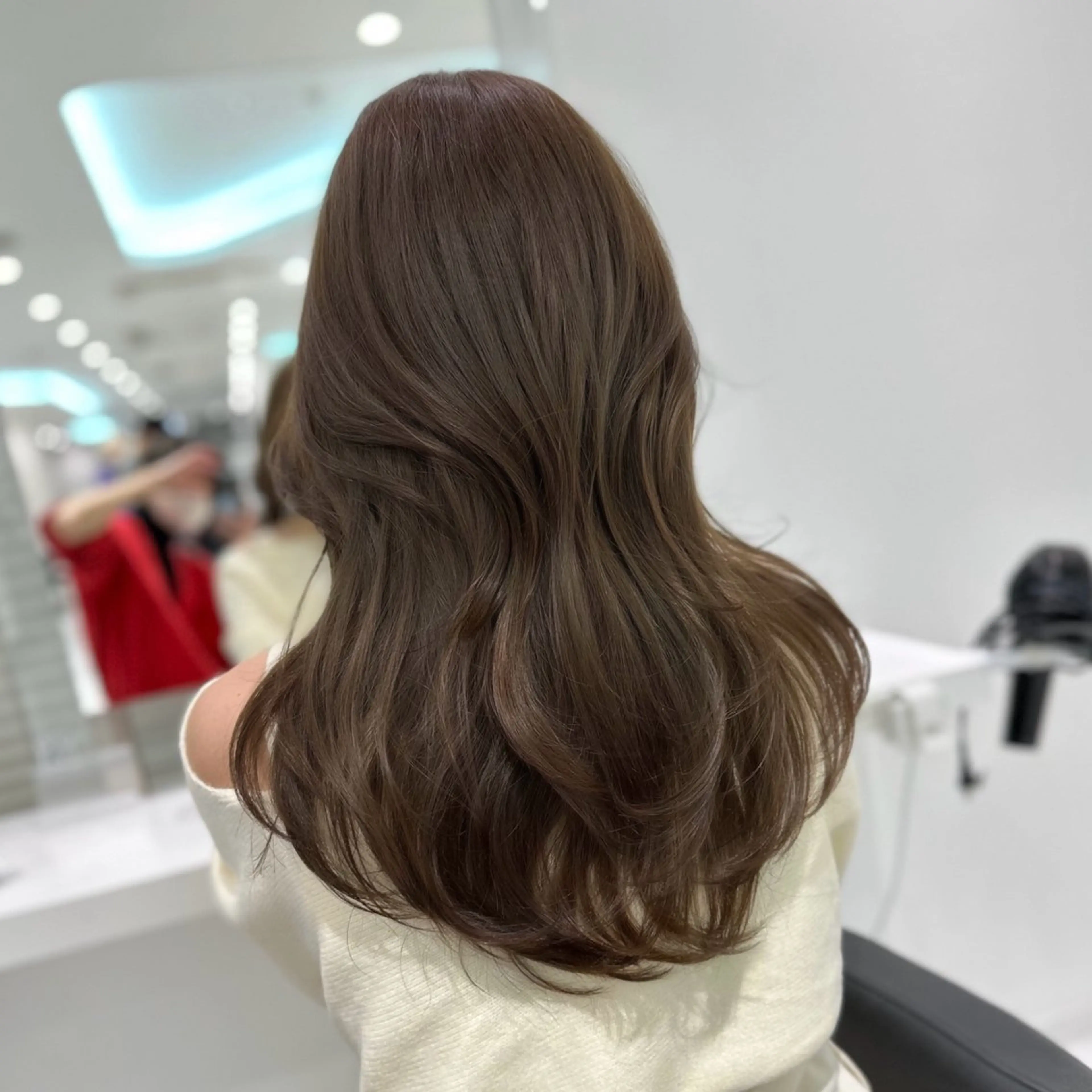 ロング カット ヘアカラー 縮毛矯正 🤍ワンホンヘア 🤍Rikuto🤍のヘアスタイル