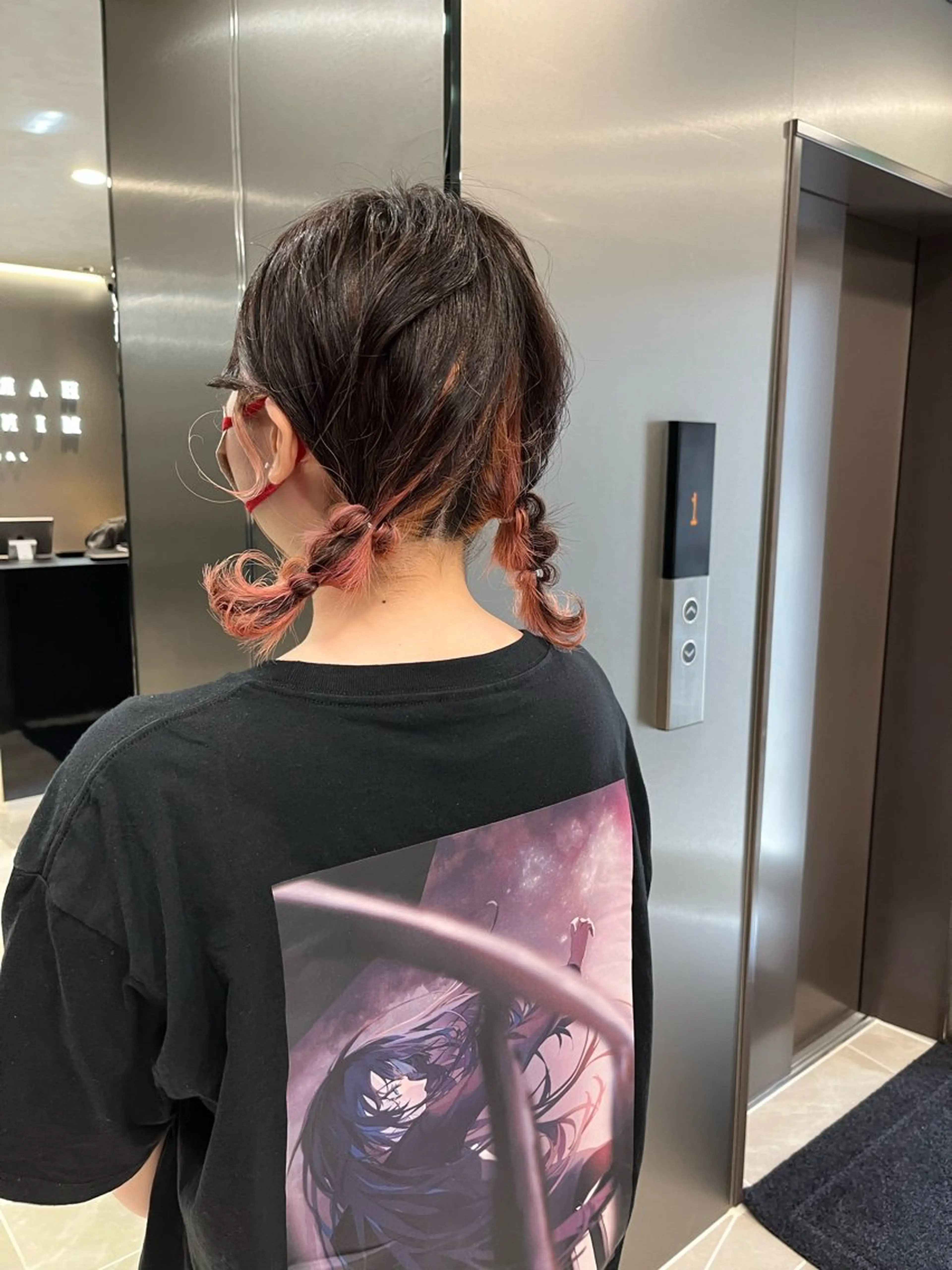 ショート ヘアアレンジ ウスイマイコ カット/ケアカラーのヘアスタイル