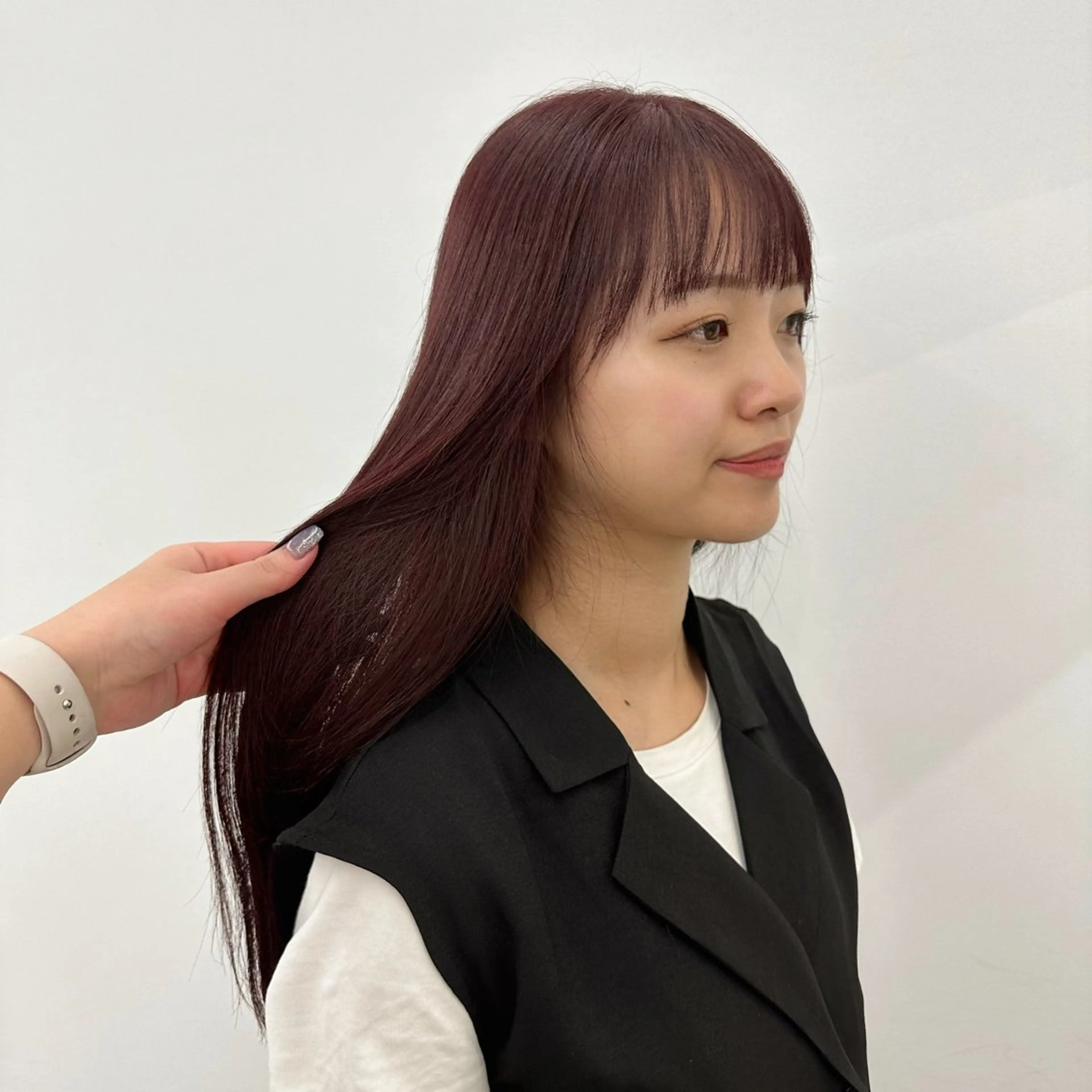 ロング カラー 顔まわりカット/艶髪 カラー✨けいとのヘアスタイル