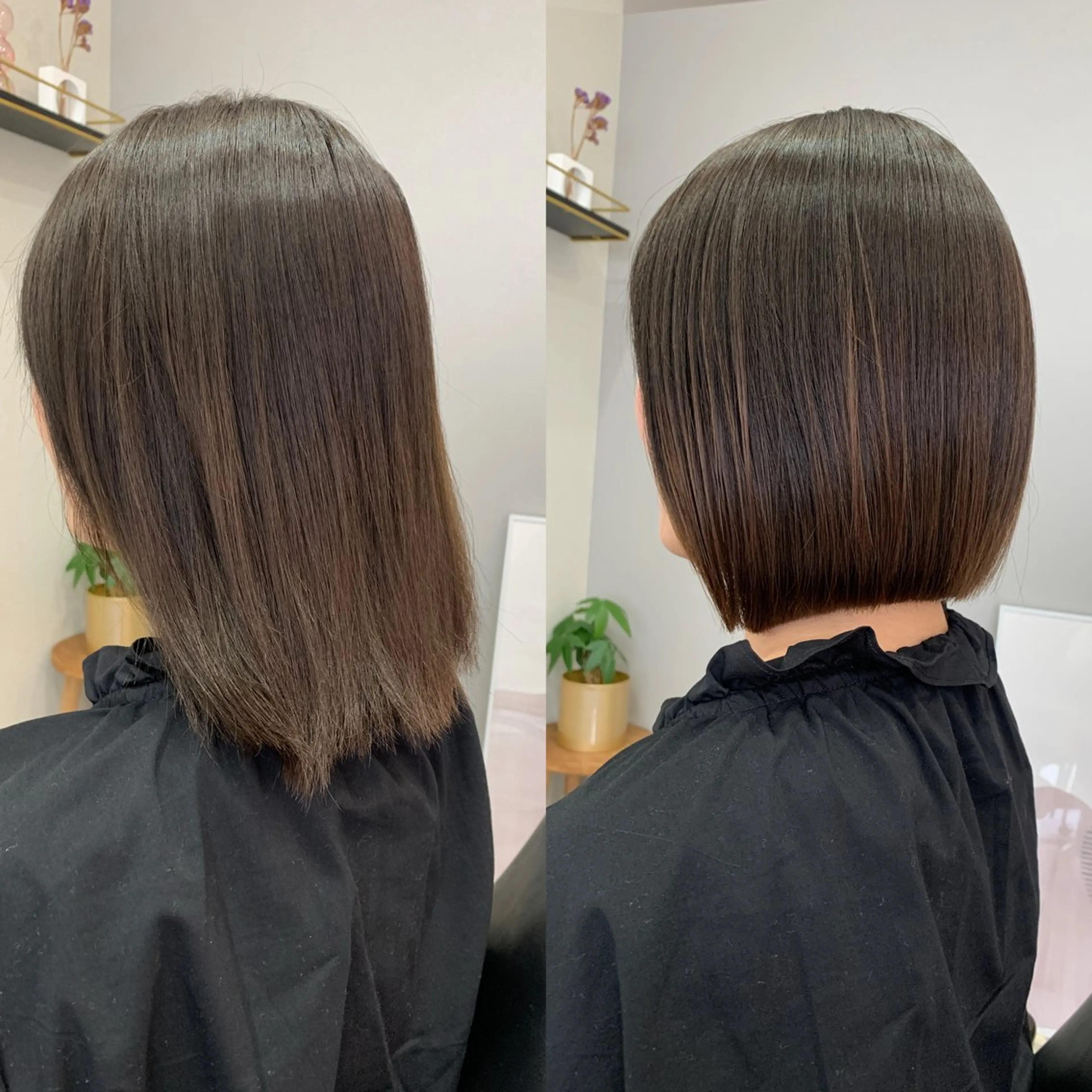 ショート ボブ カット ヘアカラー トリートメント en.桐山 晃彦のヘアスタイル