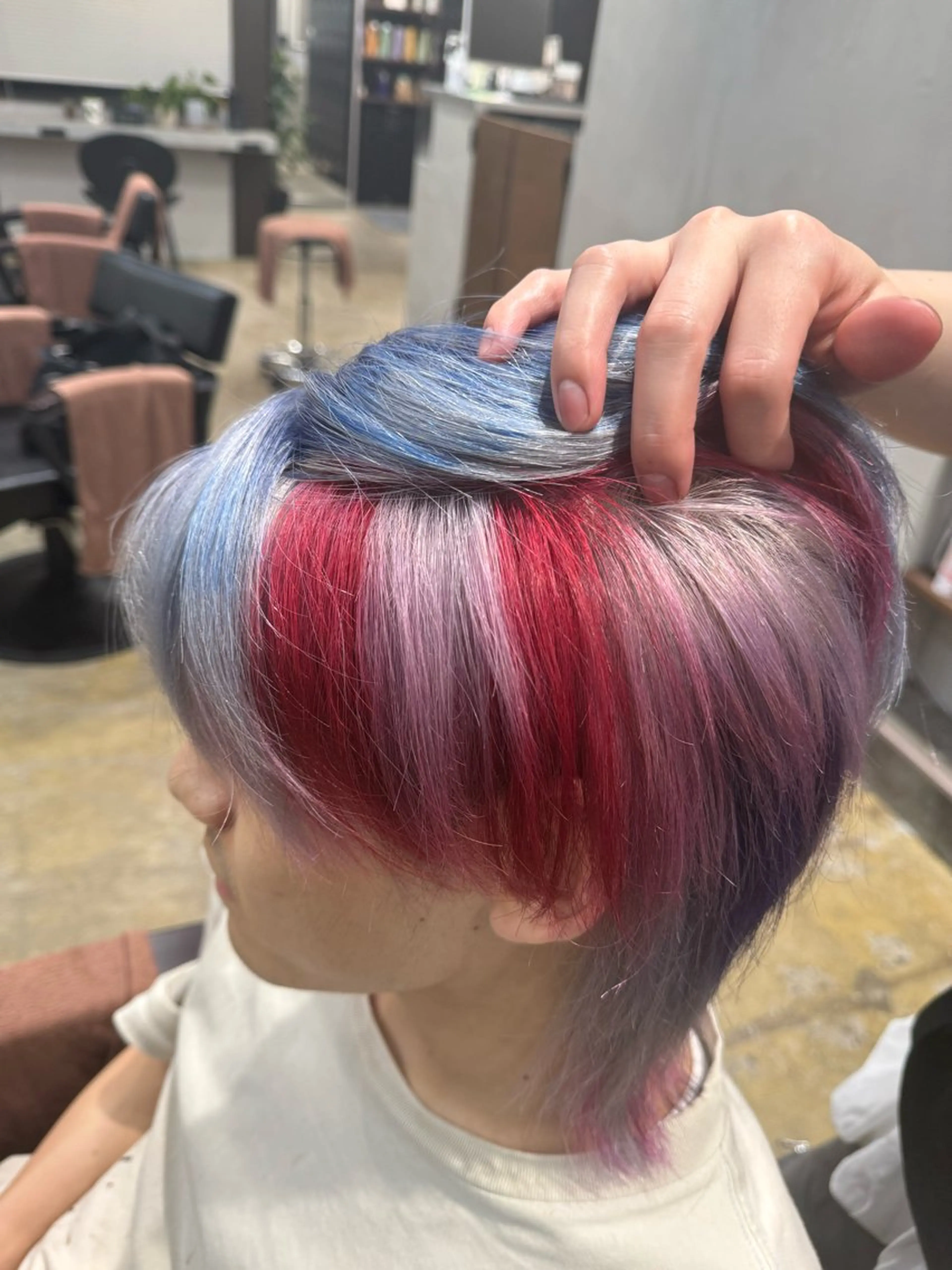 カラー ヘアカラー ルシ🎨/ハイトーン デザイン/髪質改善のヘアスタイル