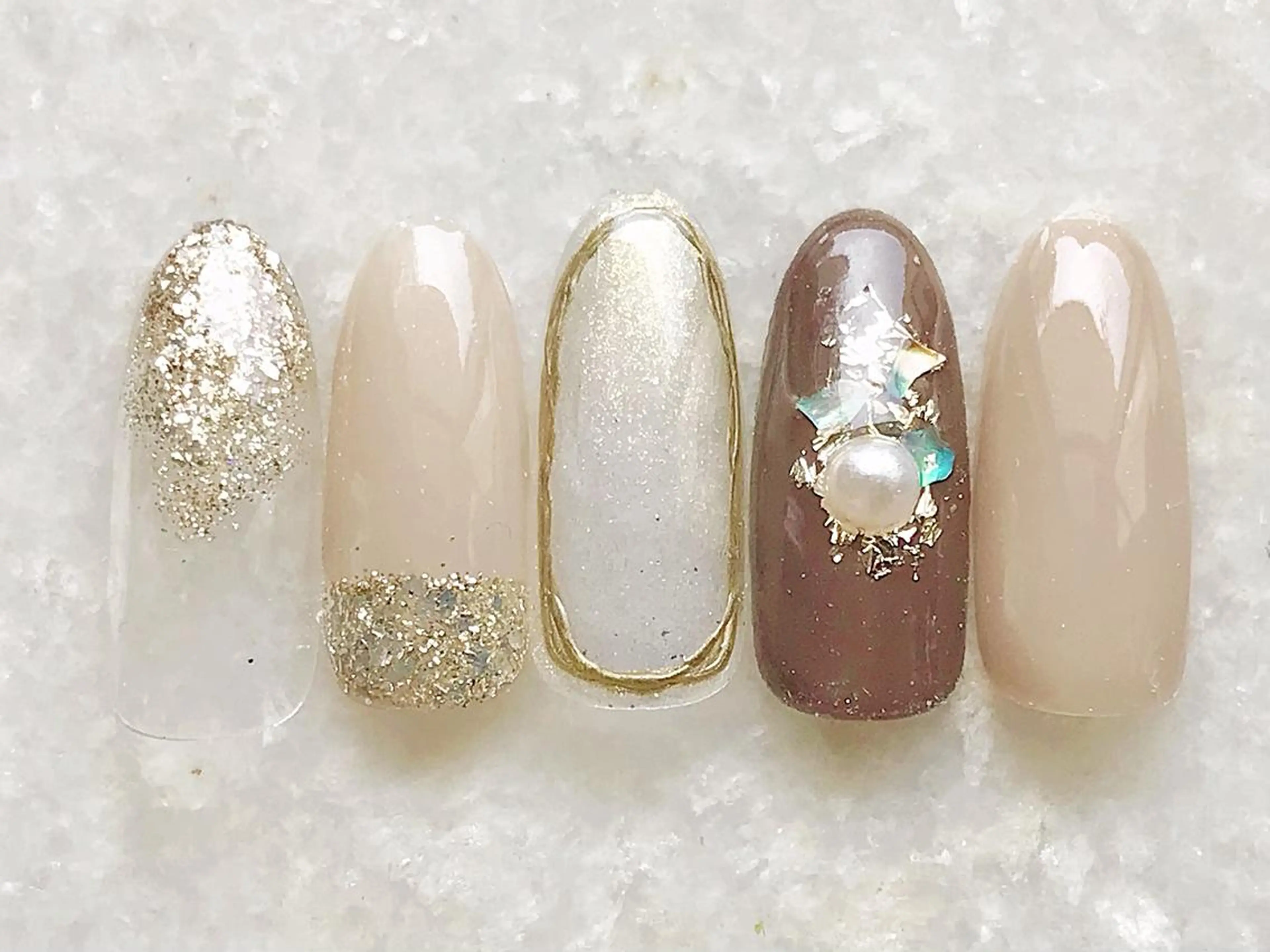 ネイル ジェルネイル パラジェル ハンドネイル Satomi  のネイルデザイン