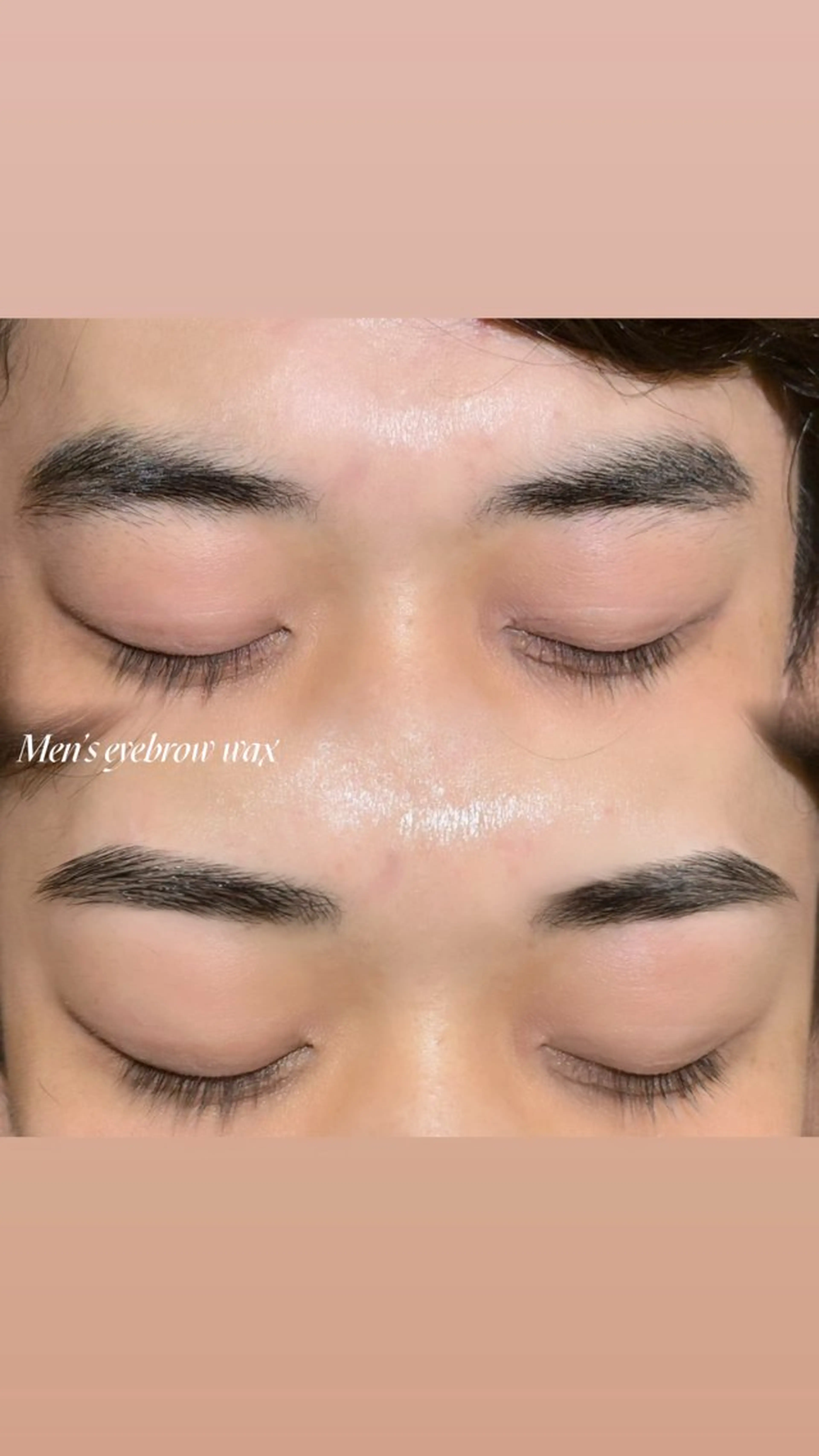 メンズアイブロウwax(間引きカット)💙🩵の写真