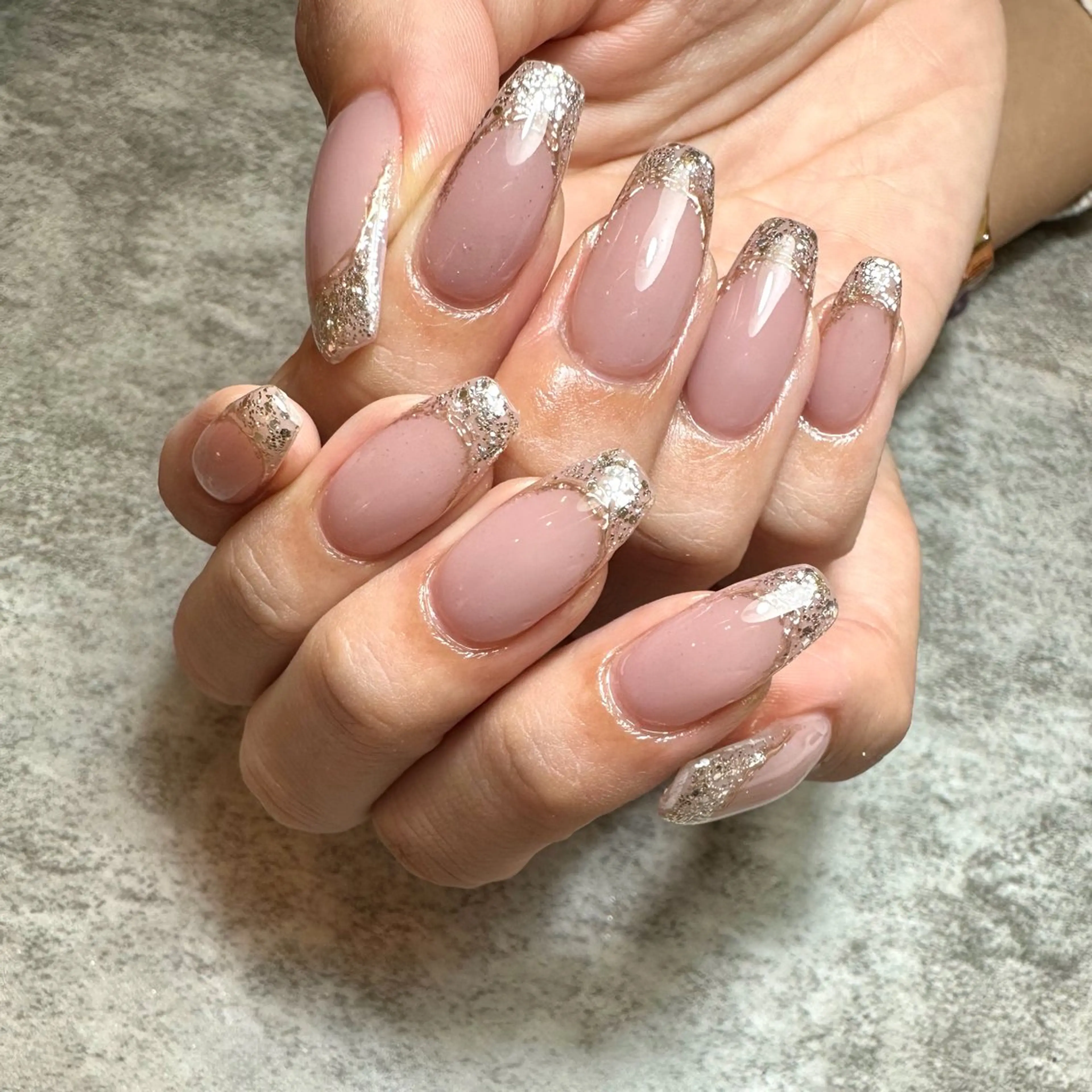 ネイル フレンチネイル ミラーネイル Mii nailのネイルデザイン