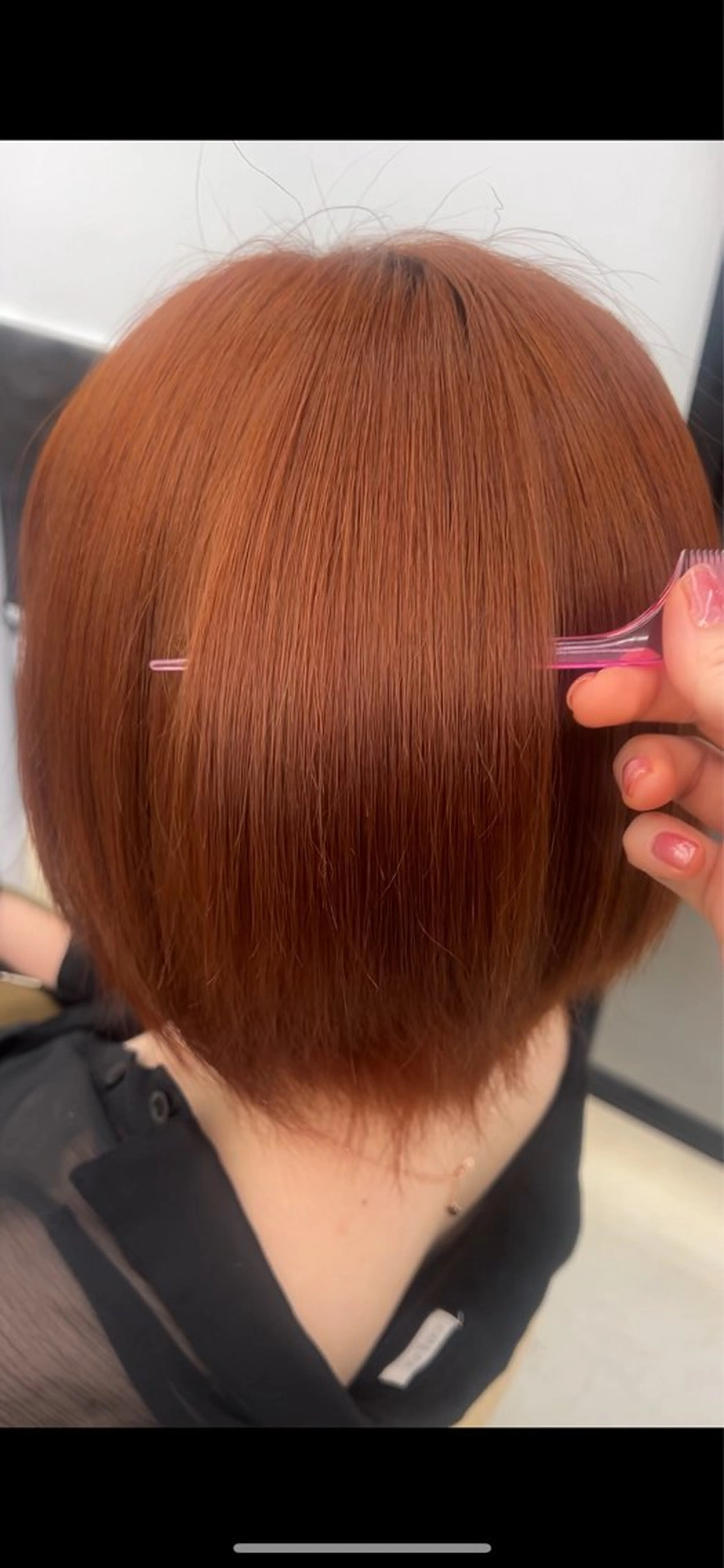 ミディアム トリートメント ボブ/縮毛矯正/艶髪 /さのまなみのヘアスタイル