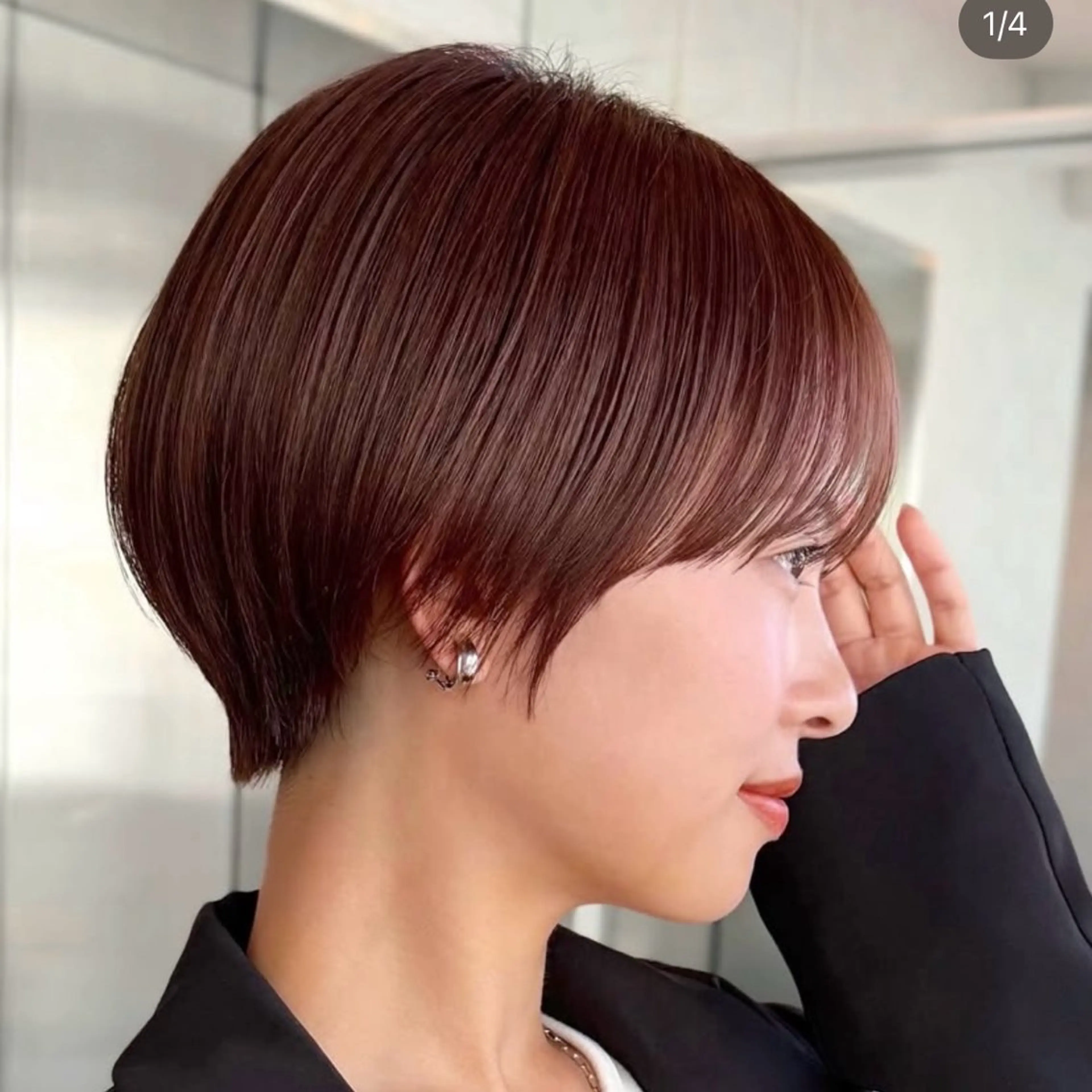 ショート 短めショートカット カットモデルのヘアスタイル