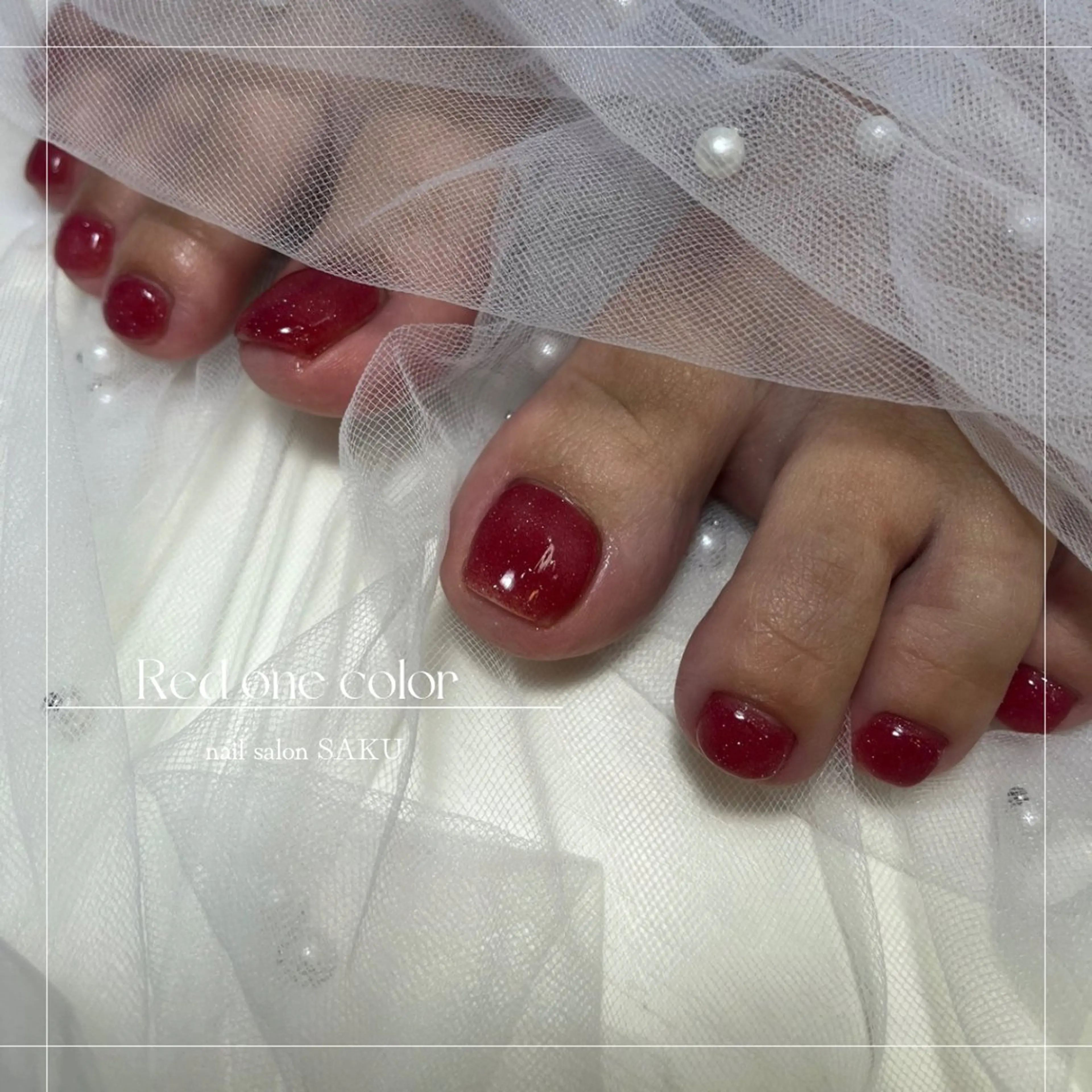 ネイル フットネイル ニュアンスネイル シンプルネイル フットネイル SAKU nail 作島茜のネイルデザイン