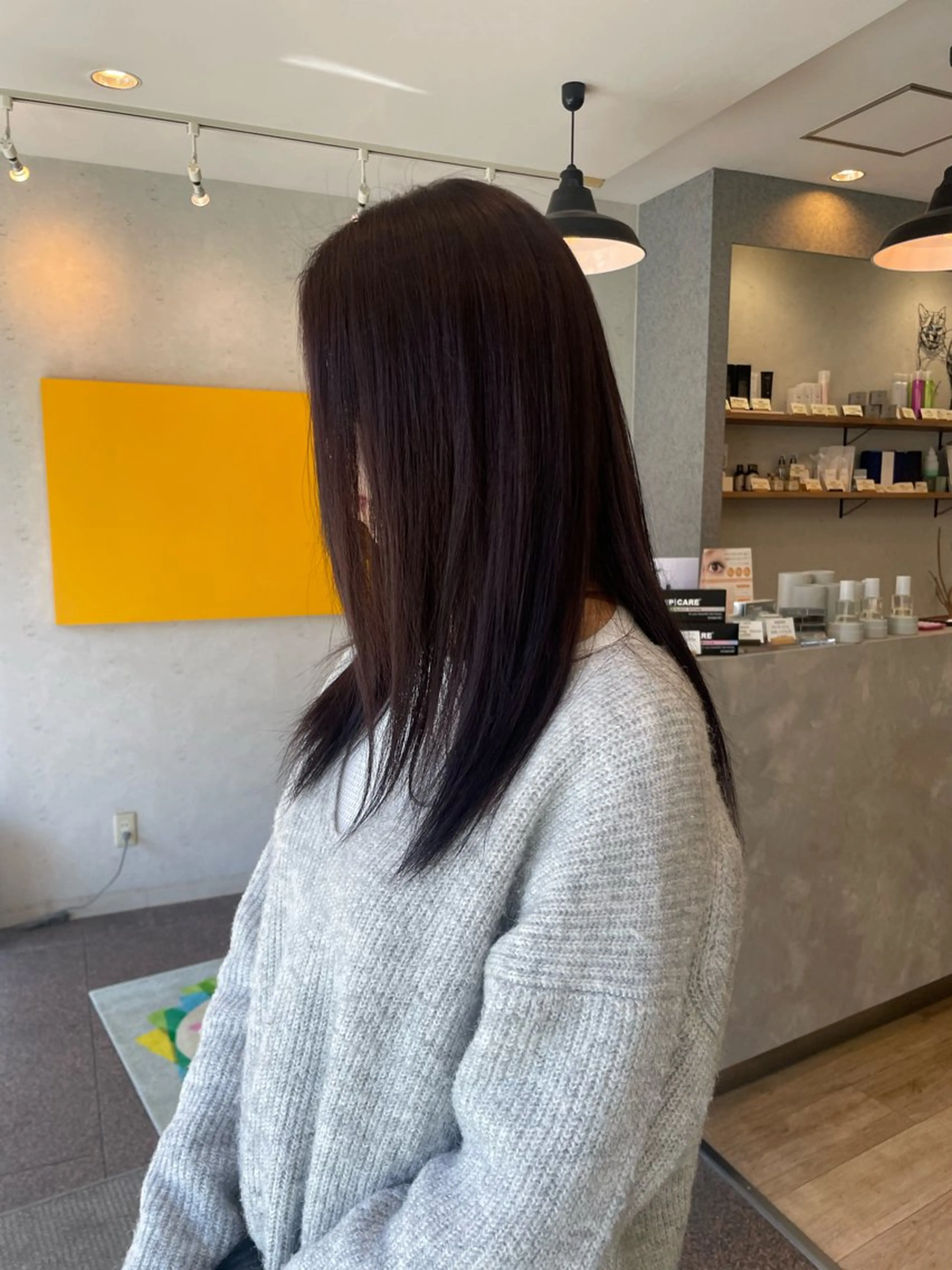 ロング カラー 透明感カラー グレージュ ラベンダーカラー ラベンダーグレージュ ラベンダーグレー 髪質改善/Bloss om🌷高橋沙衣のヘアスタイル