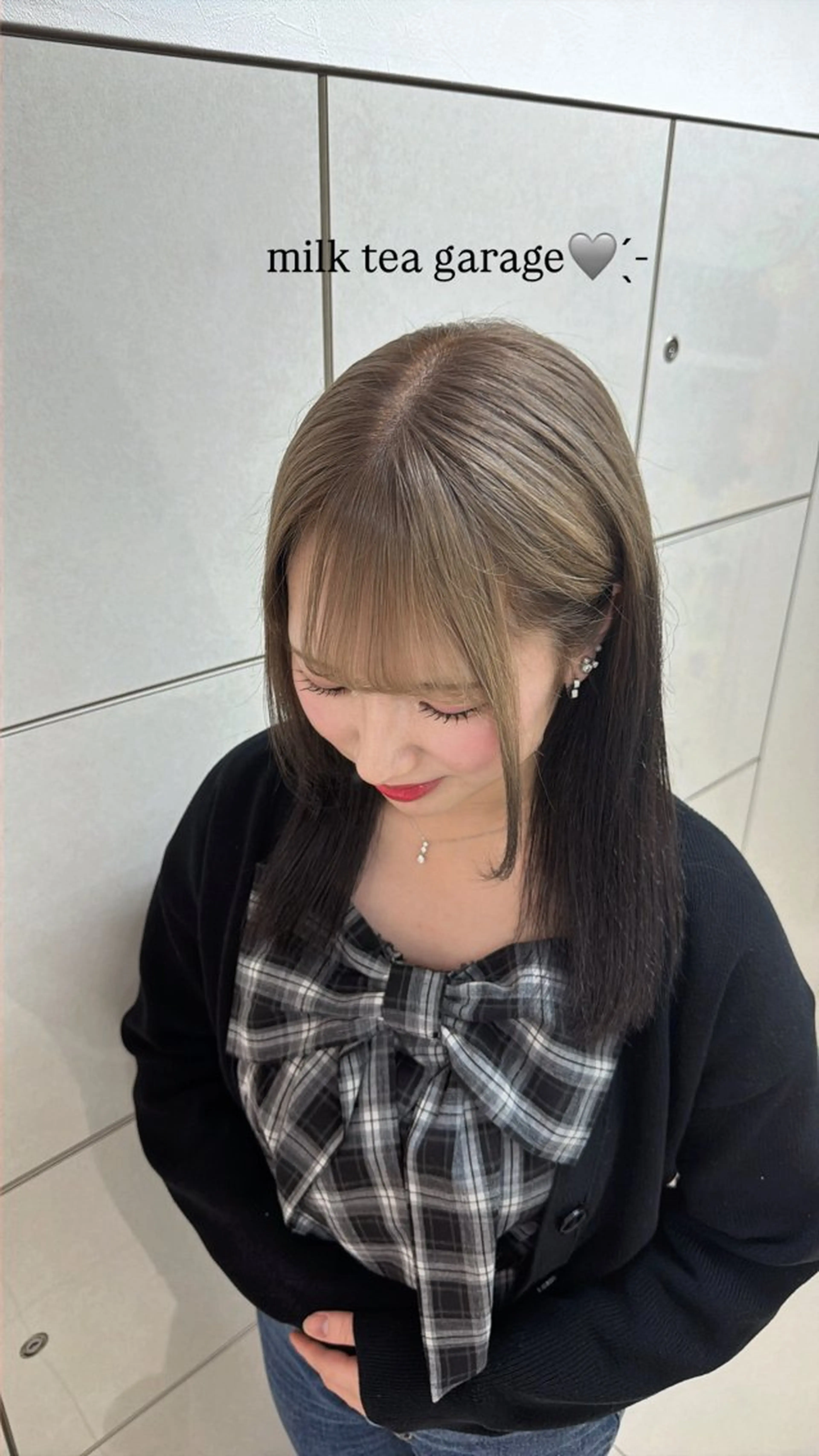 ロング ヘアカラー トリートメント ここな/暖色カラー 🧡束感マツエク🌼のマツエク・マツパデザイン