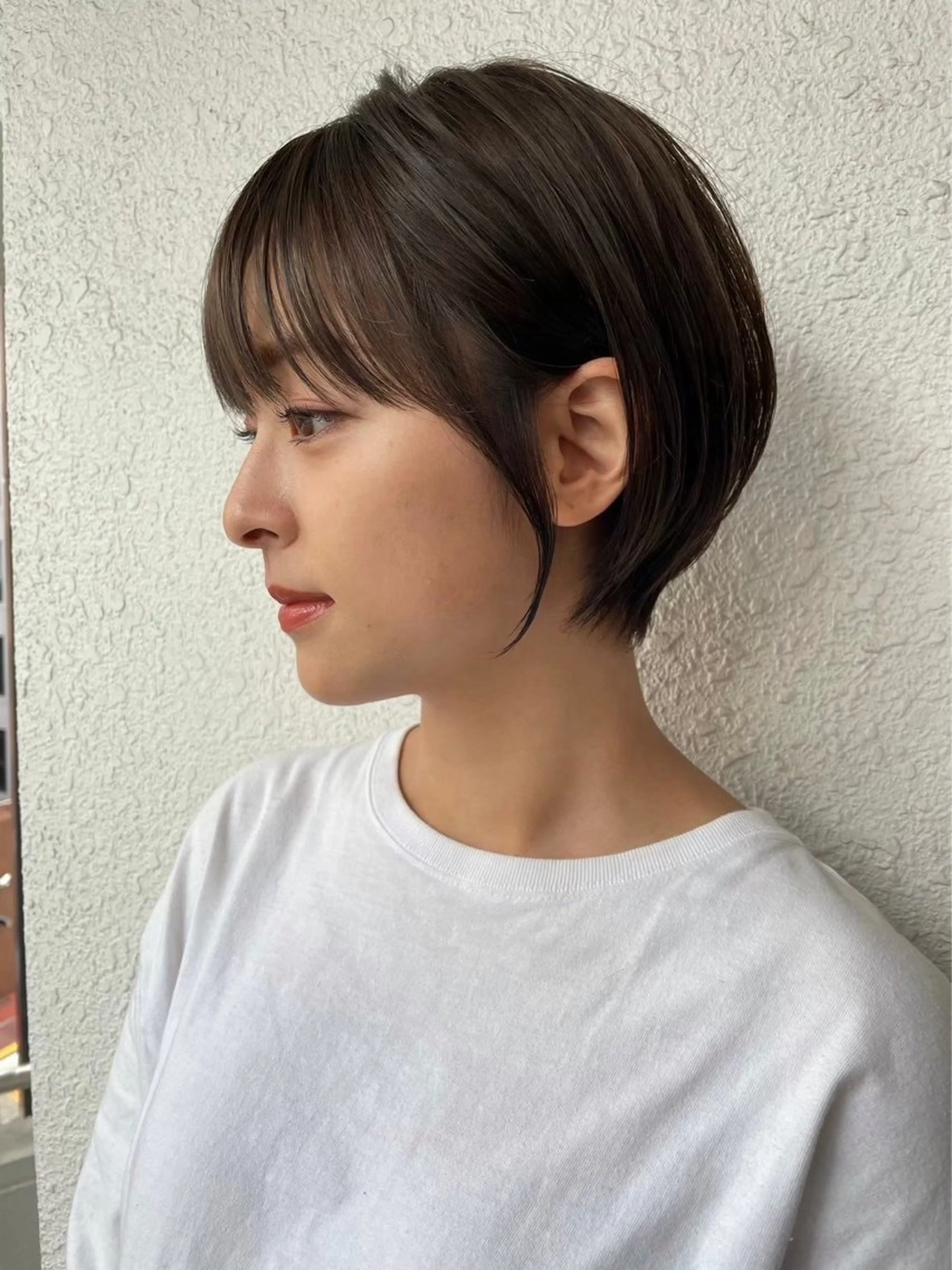 ショート カラー カット ヘアカラー トリートメント 髪質改善|透明 感カラー🩵レイヤーのヘアスタイル