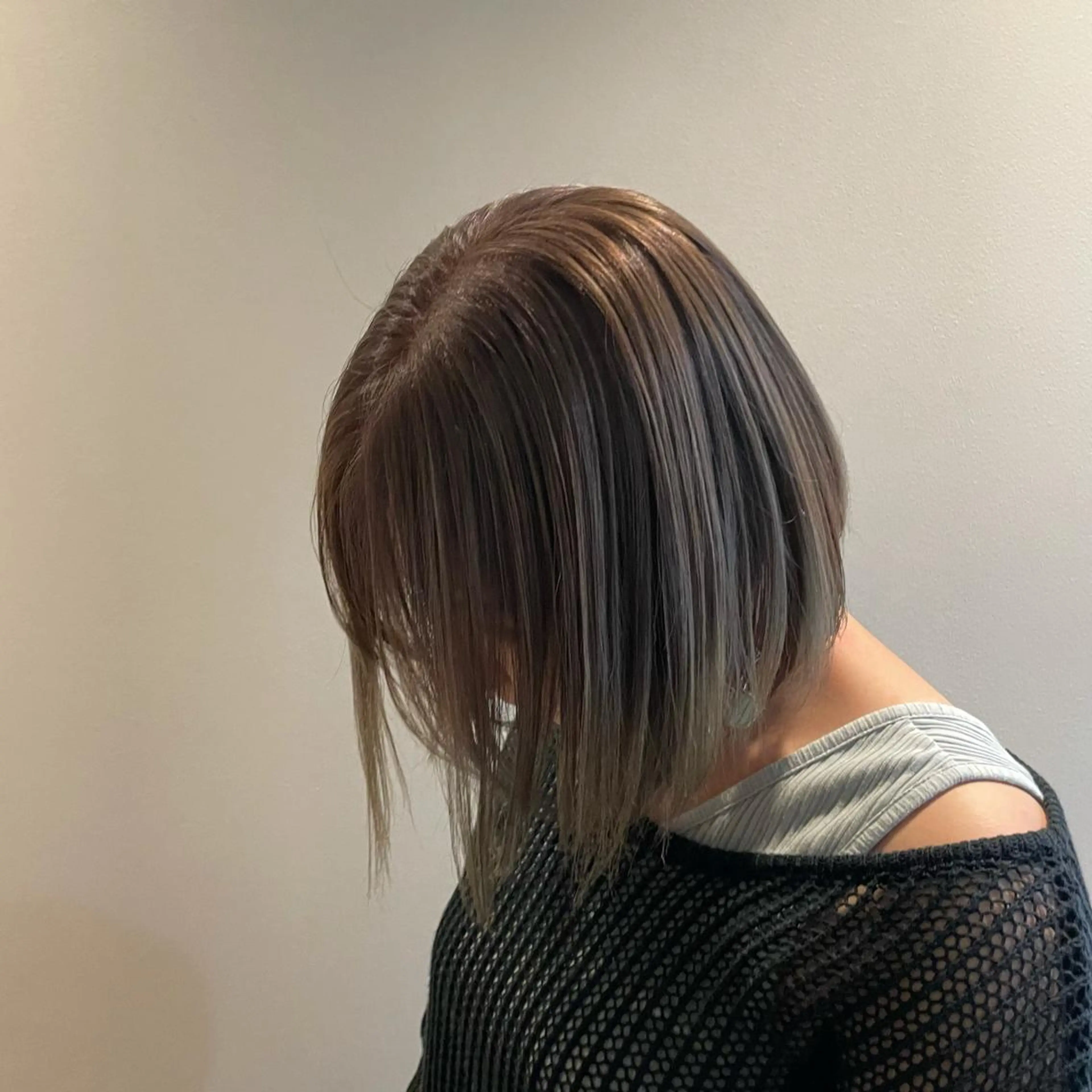 ミディアム ミルクティーベージュ /三村克彦のヘアスタイル