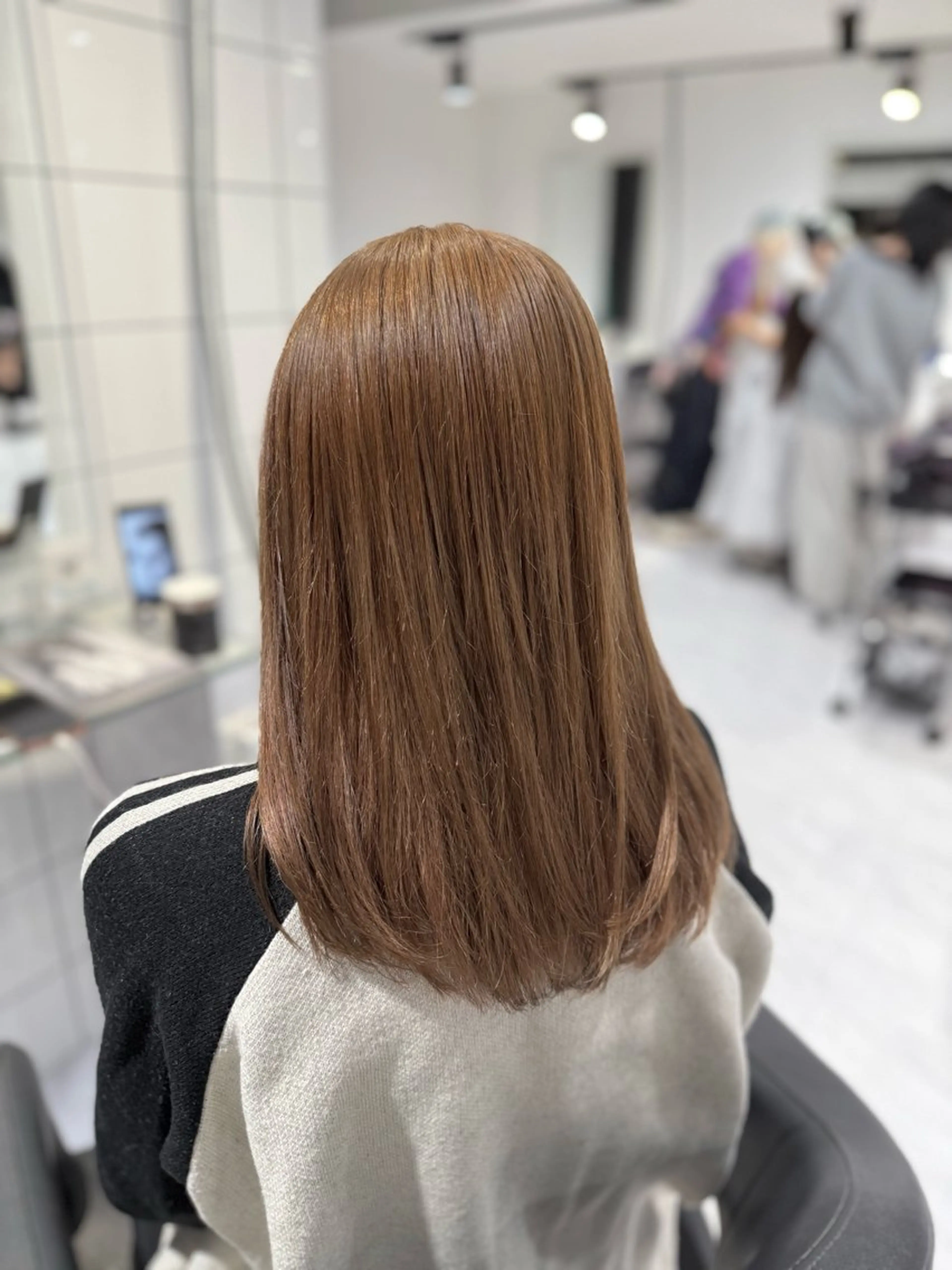 セミロング カラー CODE.LINE Rimuのヘアスタイル