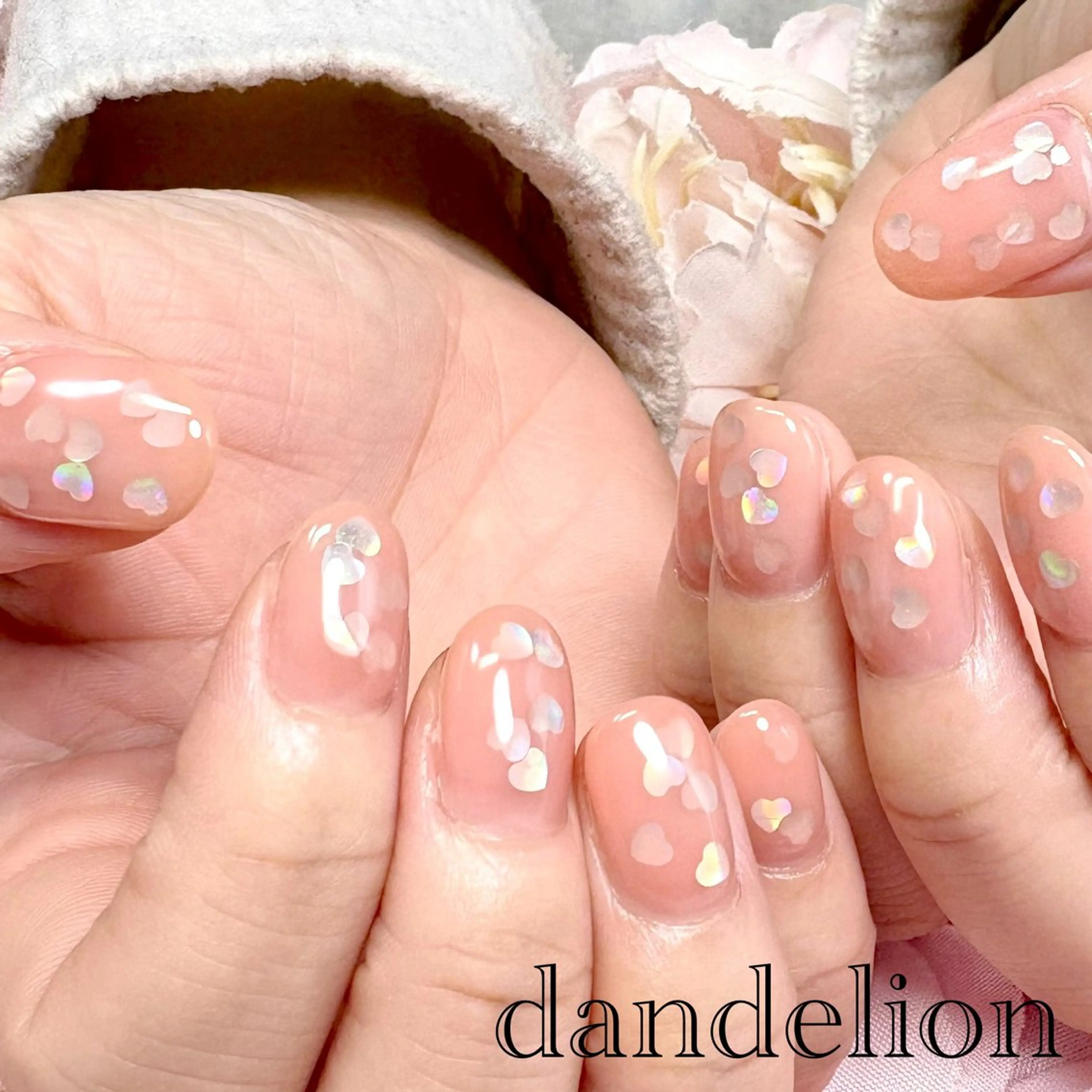 ネイル ハンドネイル ハンドケア dandelion ダンデライオンのネイルデザイン