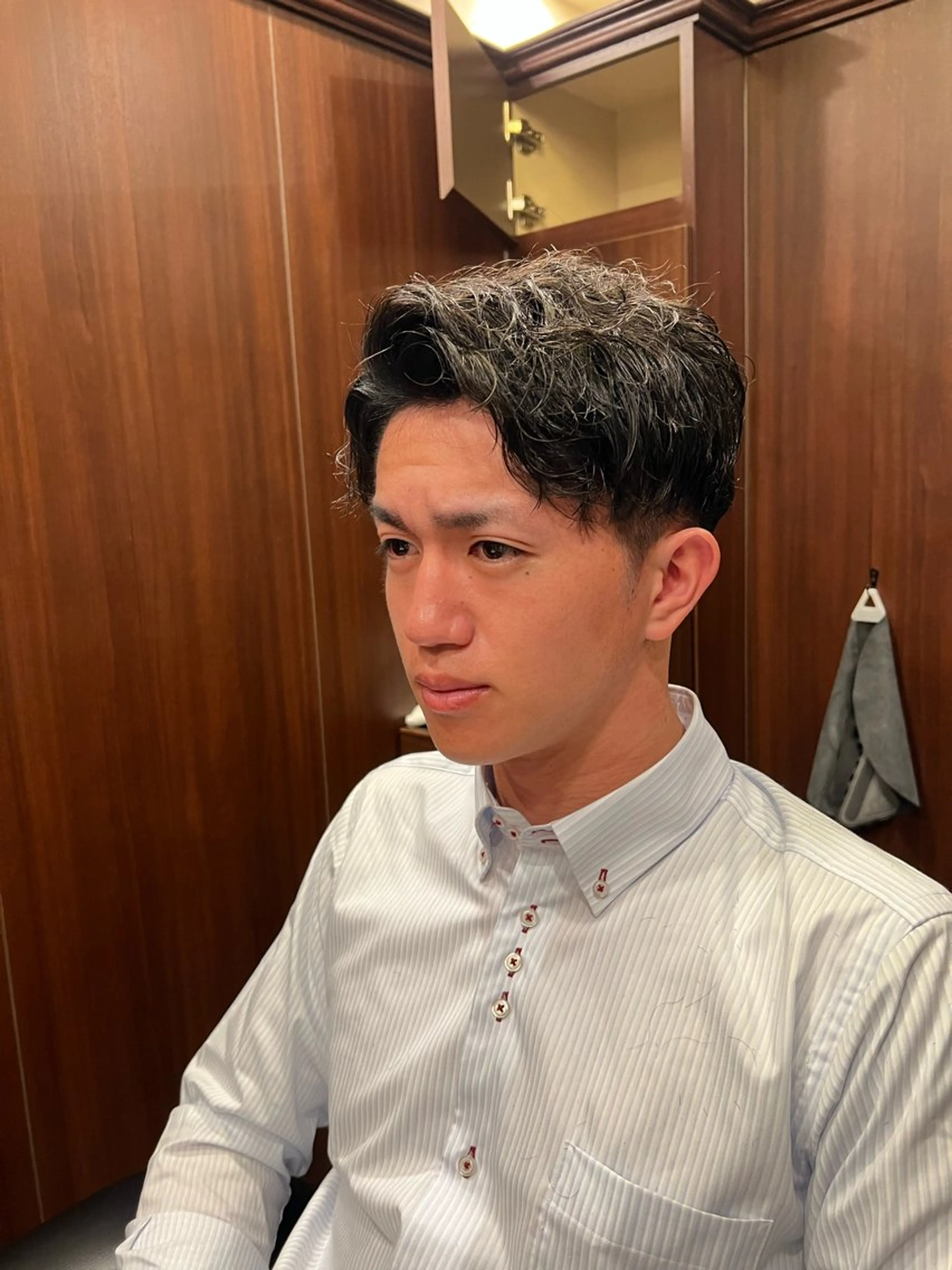 ミディアム メンズ ヒロ銀座　barber shop新宿店所属・長野 風人のヘアスタイル