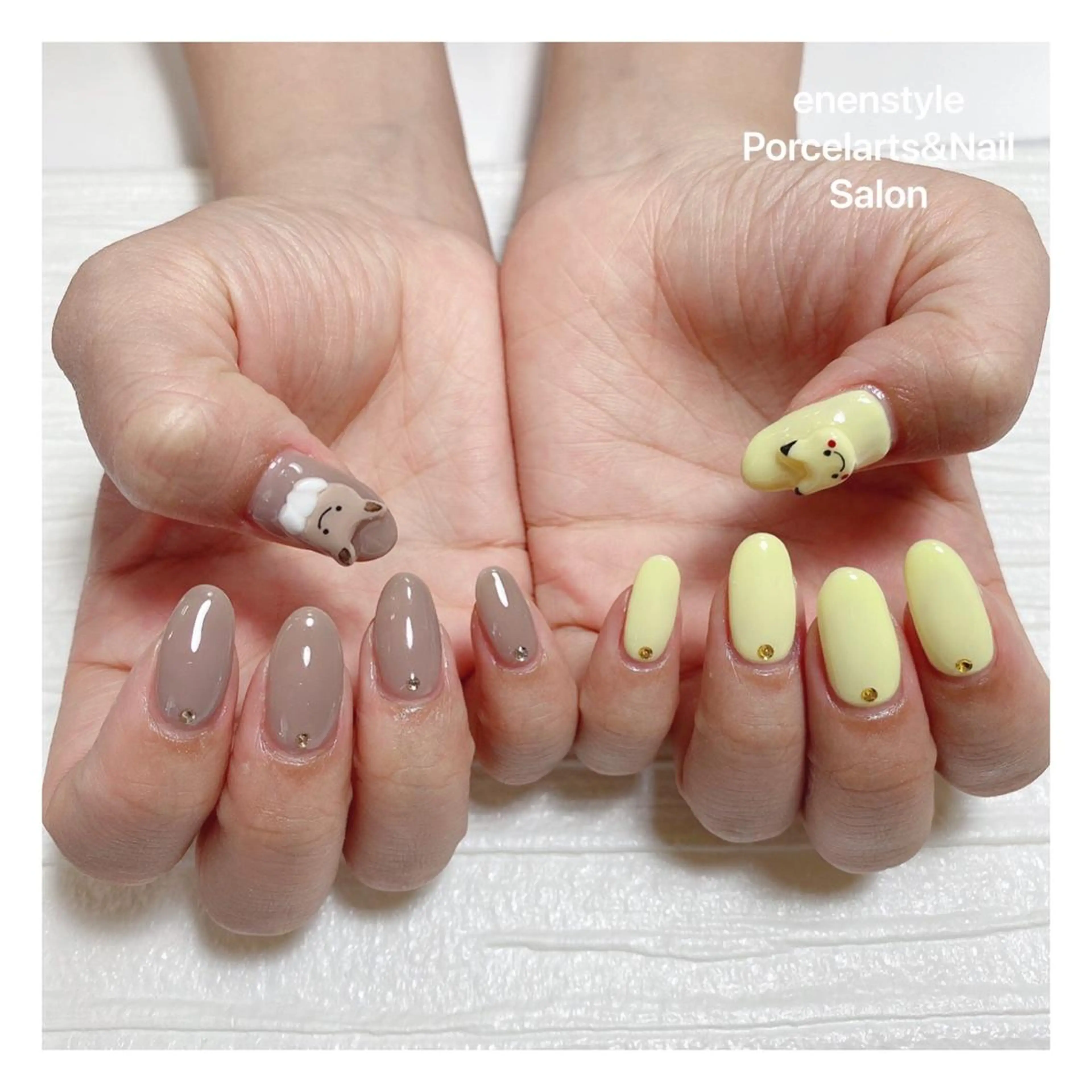 ミディアム ネイル 👑enen style👑のネイルデザイン