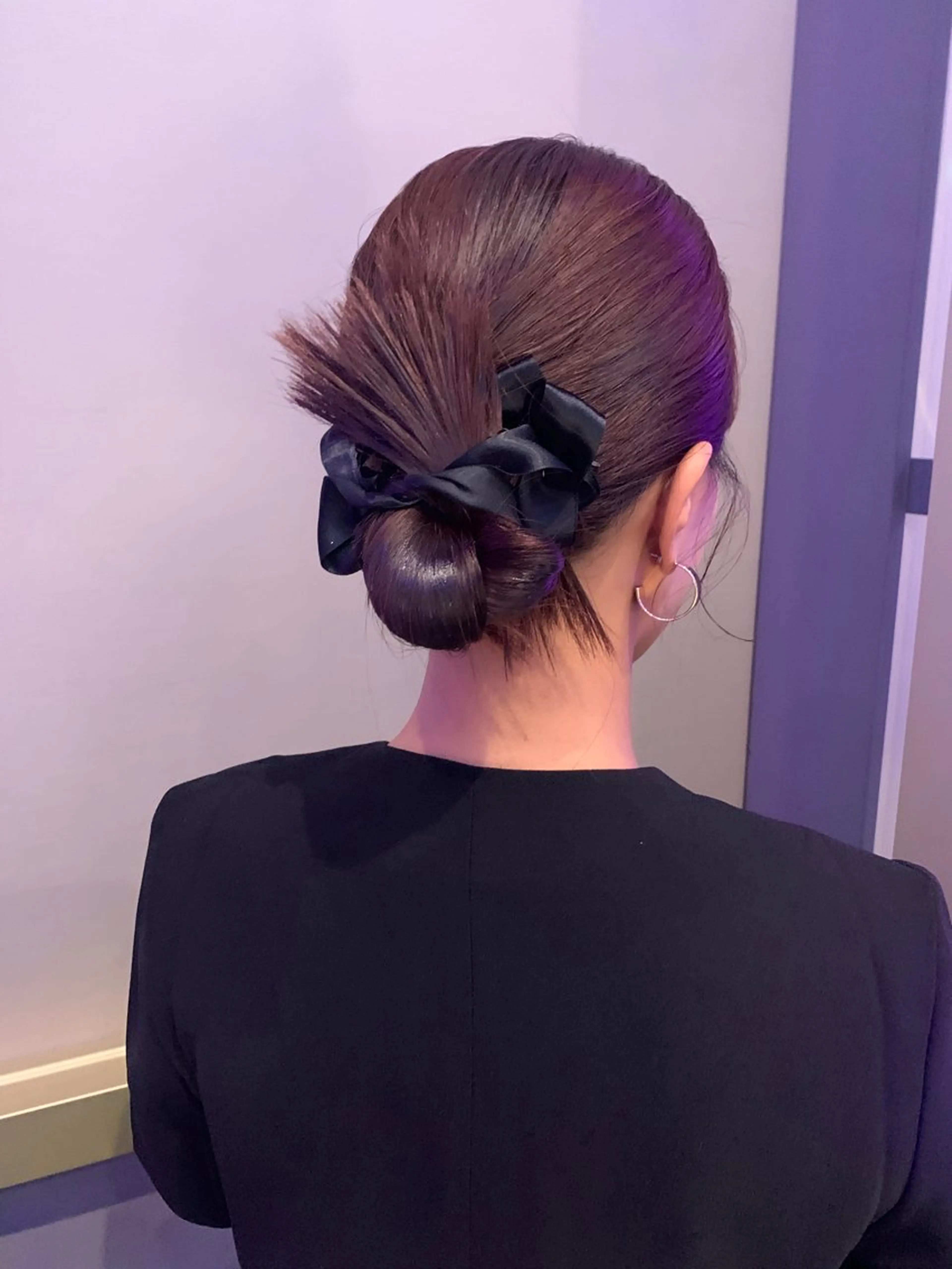 セミロング カラー ヘアセット ブリーチ/アレンジ 天満/chihiroのヘアスタイル