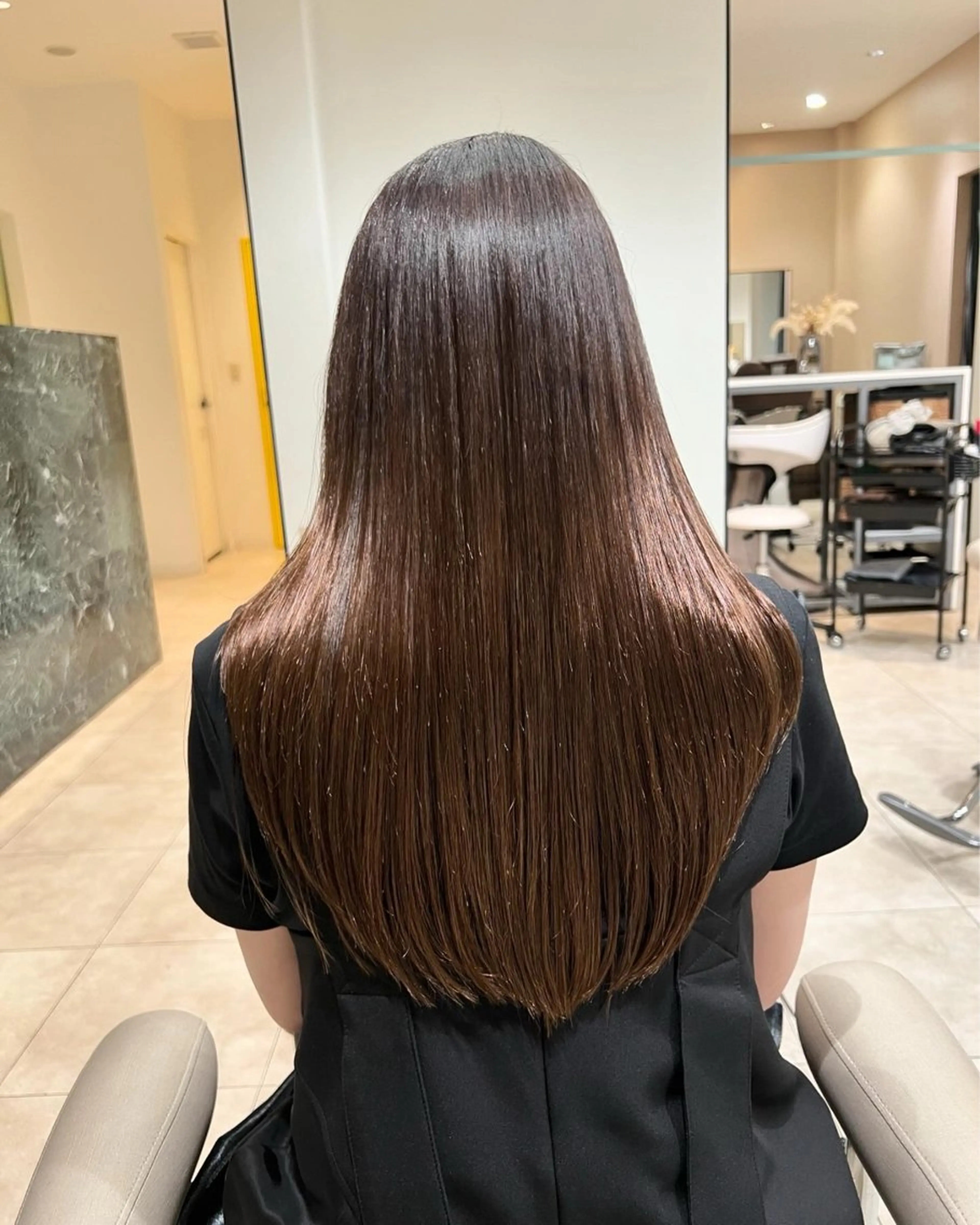 ロング カット 縮毛矯正 トリートメント VIVE counter所属・艶髪/髪質改善 【熊野隼人】のヘアスタイル