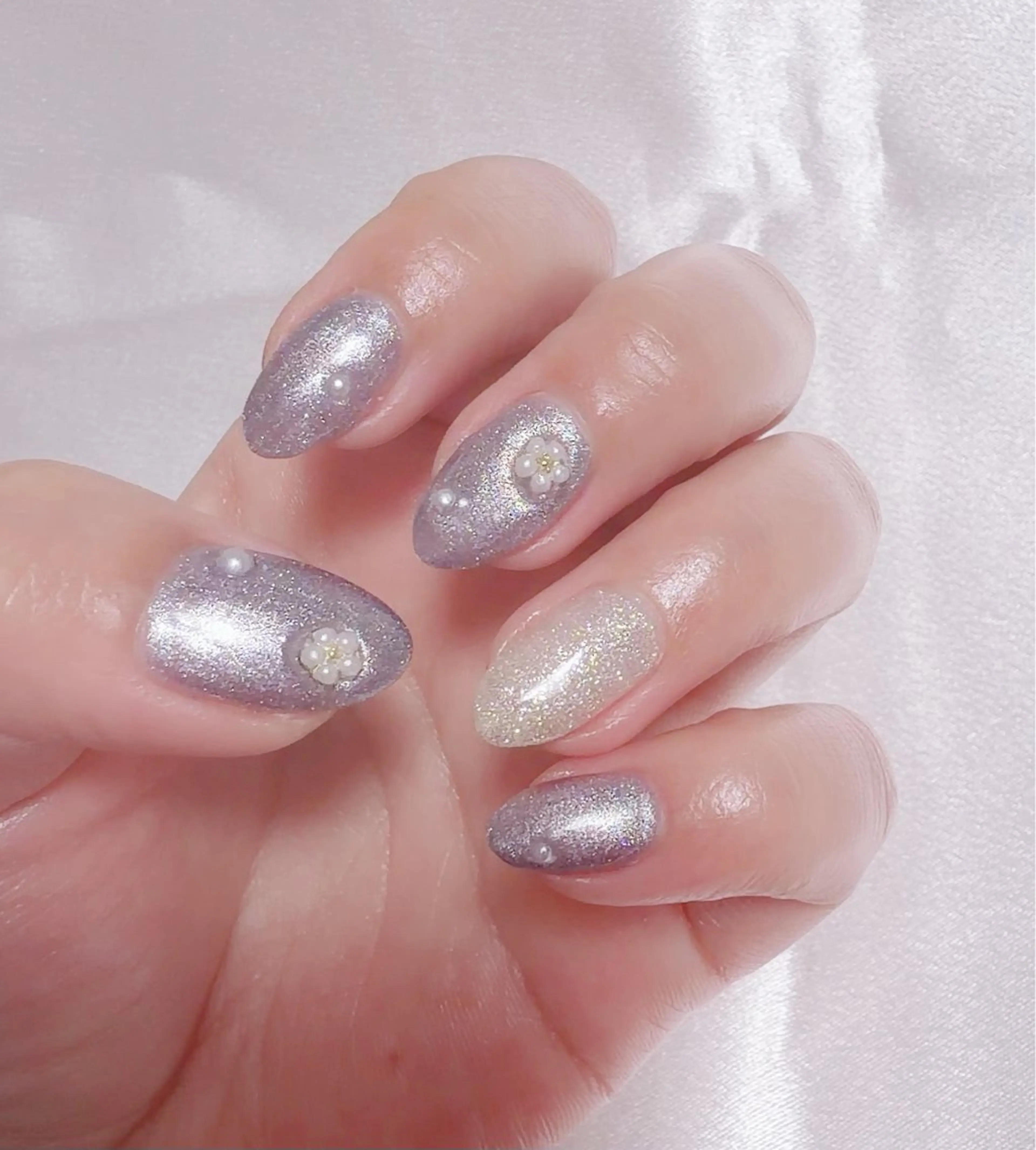 ネイル フラワーネイル マグネットネイル nail lumièreのネイルデザイン