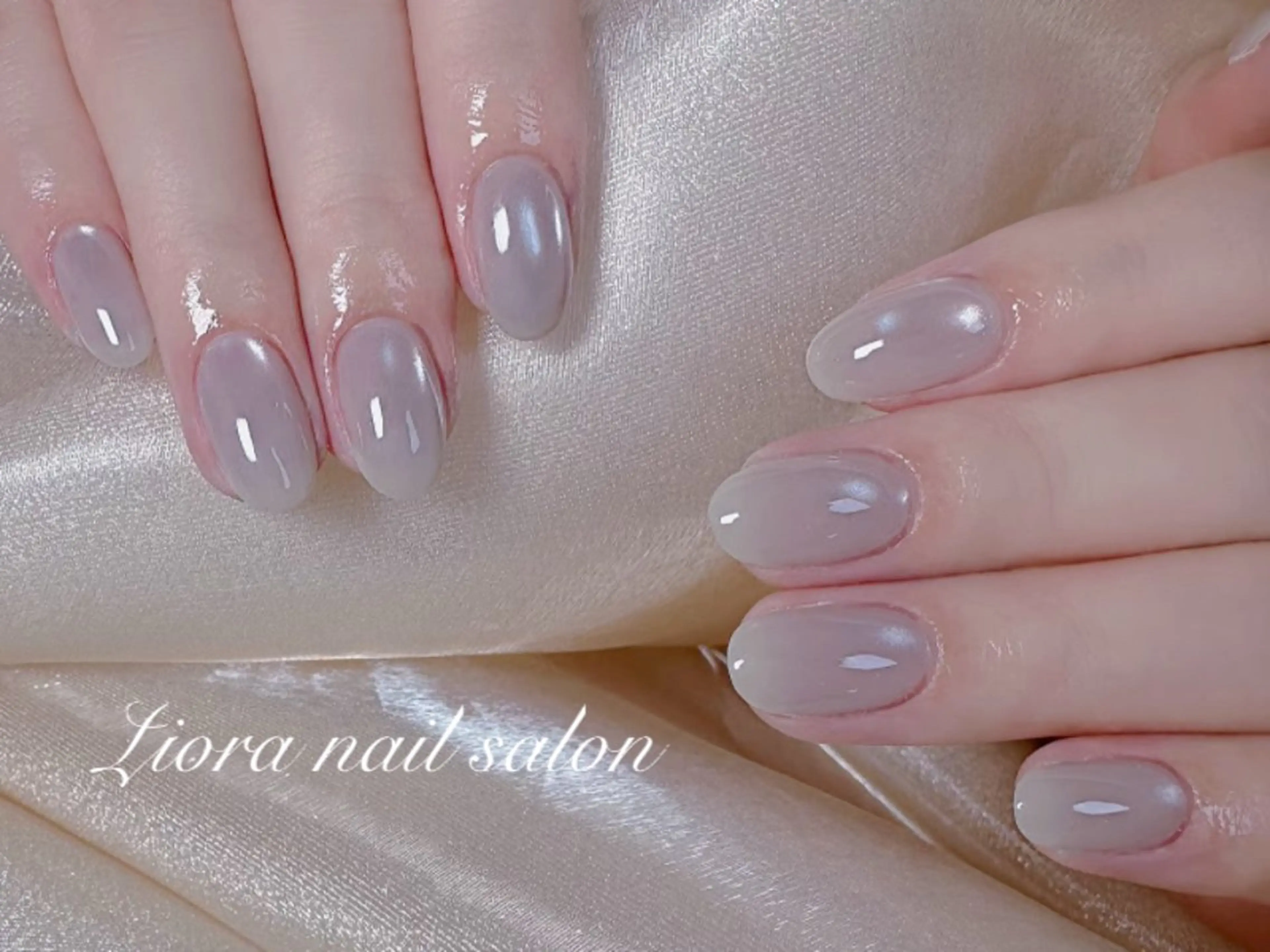 ネイル フレンチネイル ジェルネイル ガーリー グラデーション キラキラネイル ハンドネイル Liora nail スカルプ専門店のネイルデザイン