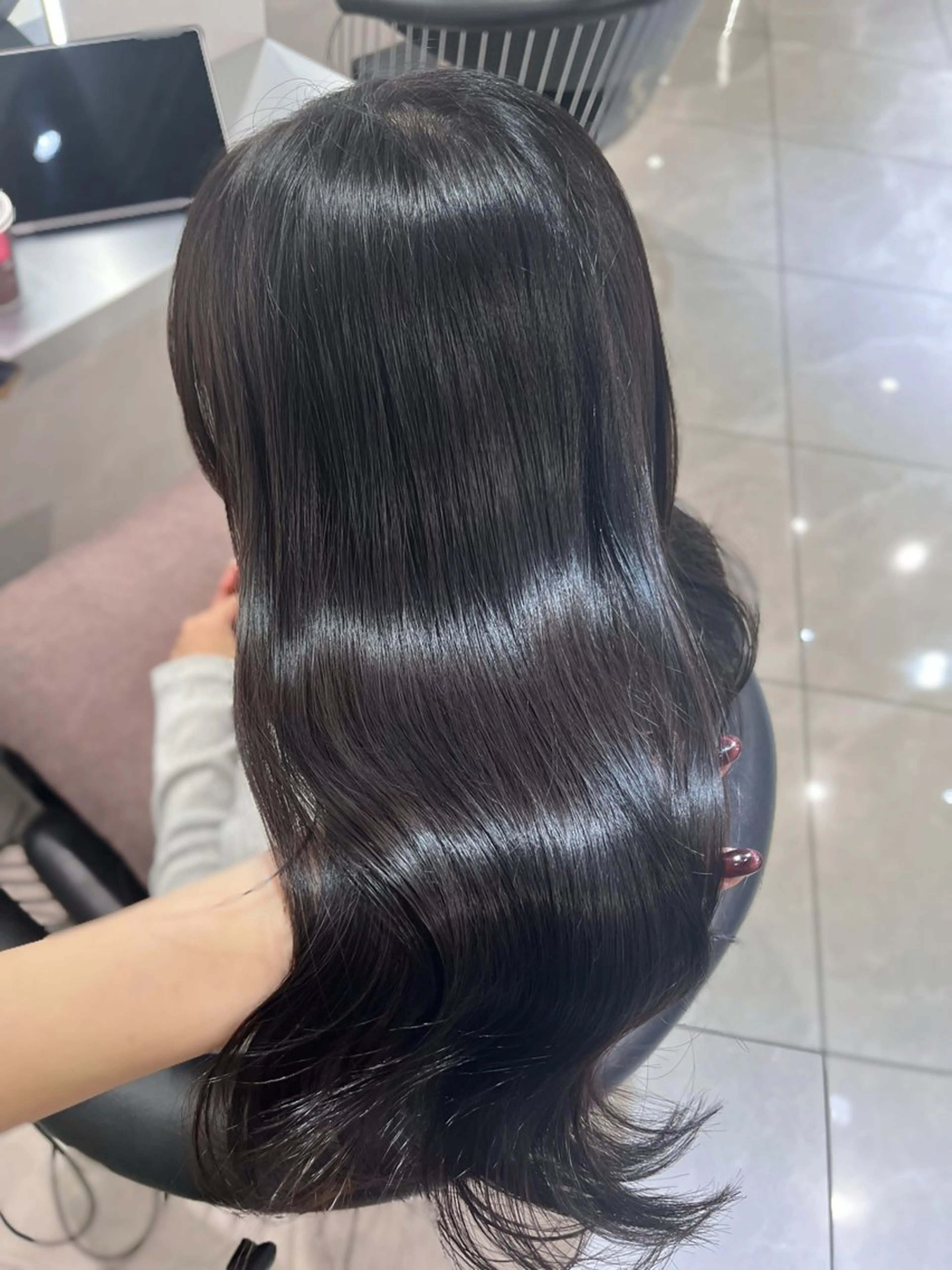 ロング カラー ブラウンカラー ダークブラウン ラベンダーカラー カット ヘアカラー トリートメント 韓国レイヤー×モテ髪 /MITSUKI🤍のヘアスタイル