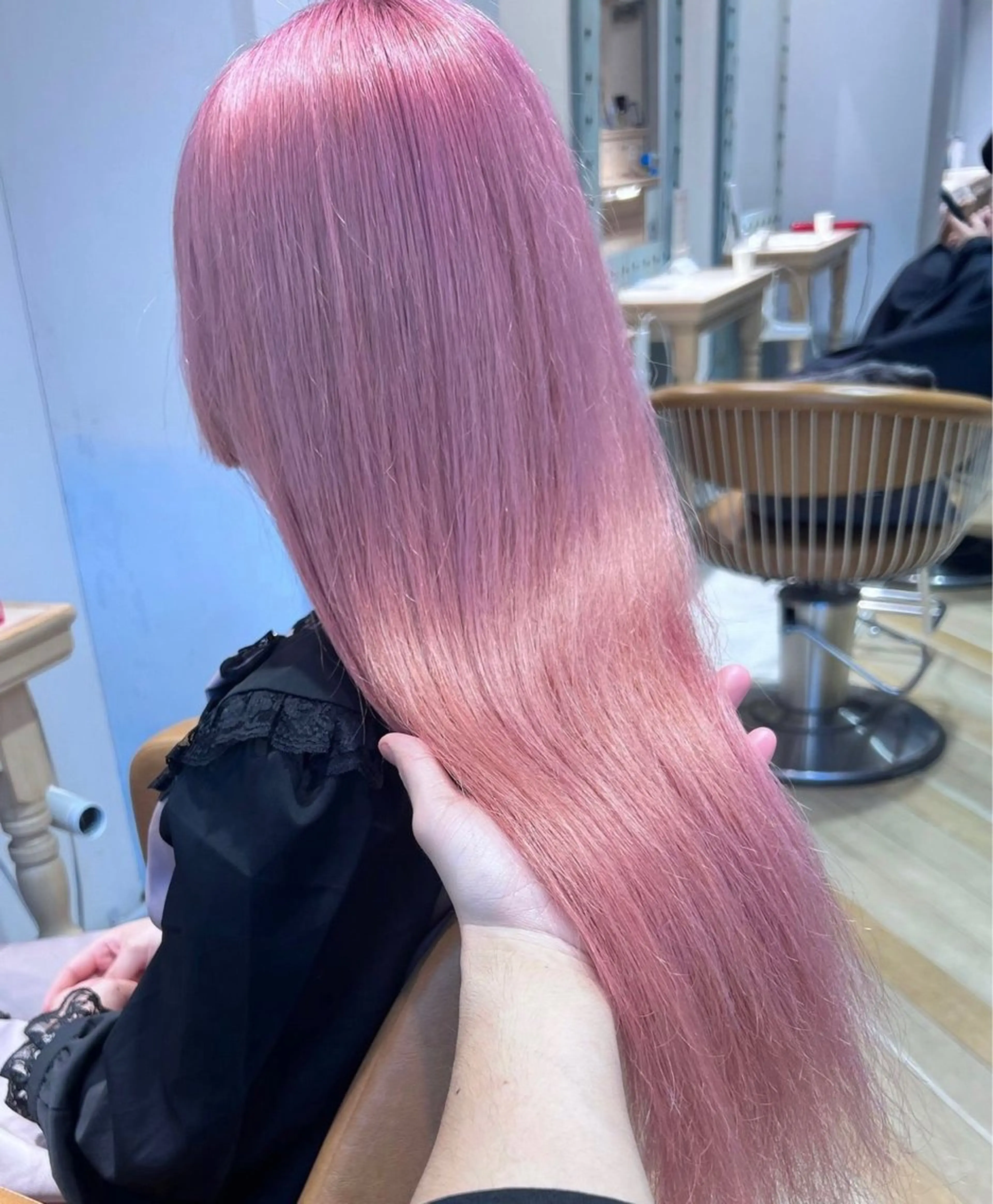 ロング ヘアカラー トリートメント レイヤー/ブリなしW 美玖のヘアスタイル