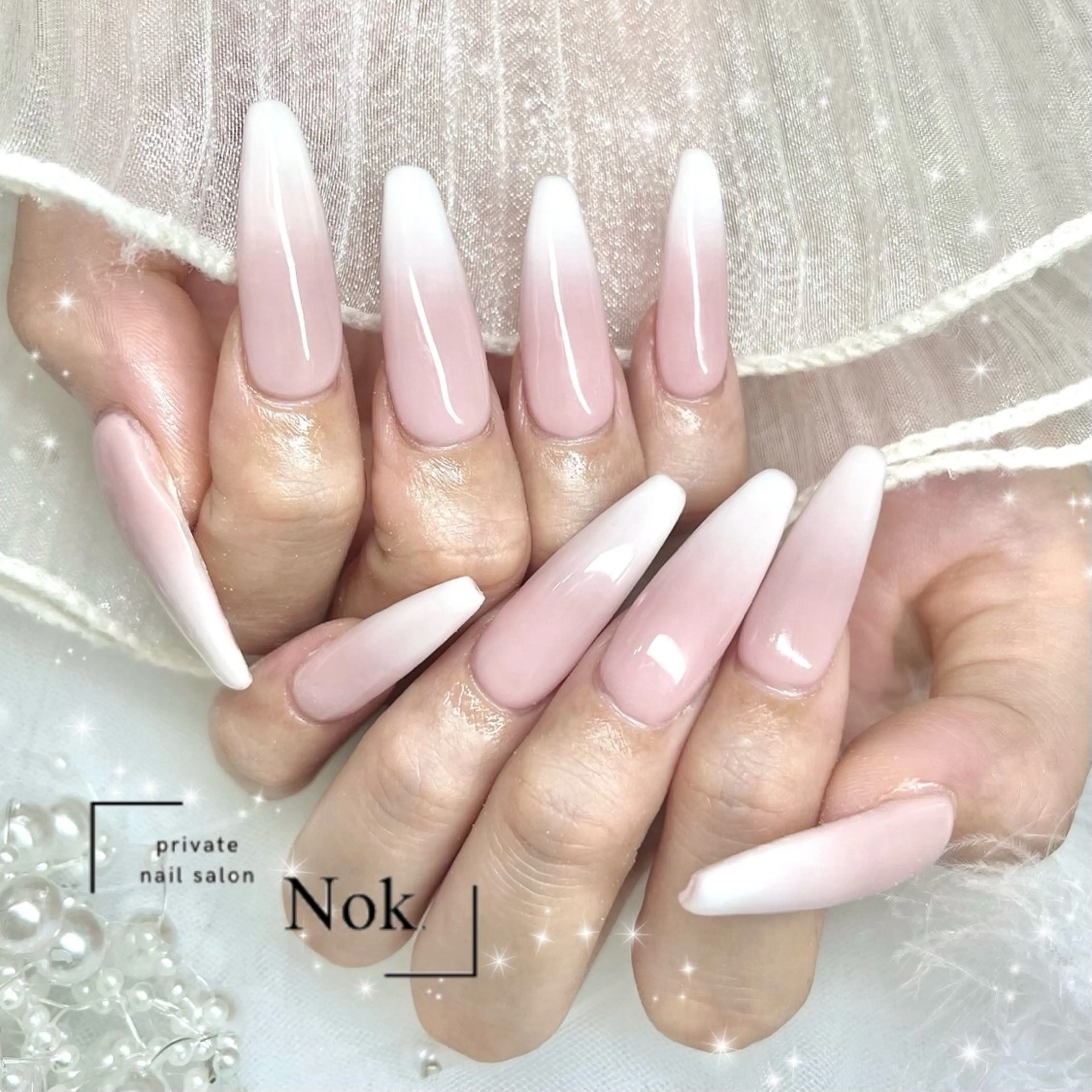 ネイル グラデーション ワンカラーネイル 池袋痛ネイル Nok. 渡辺のネイルデザイン