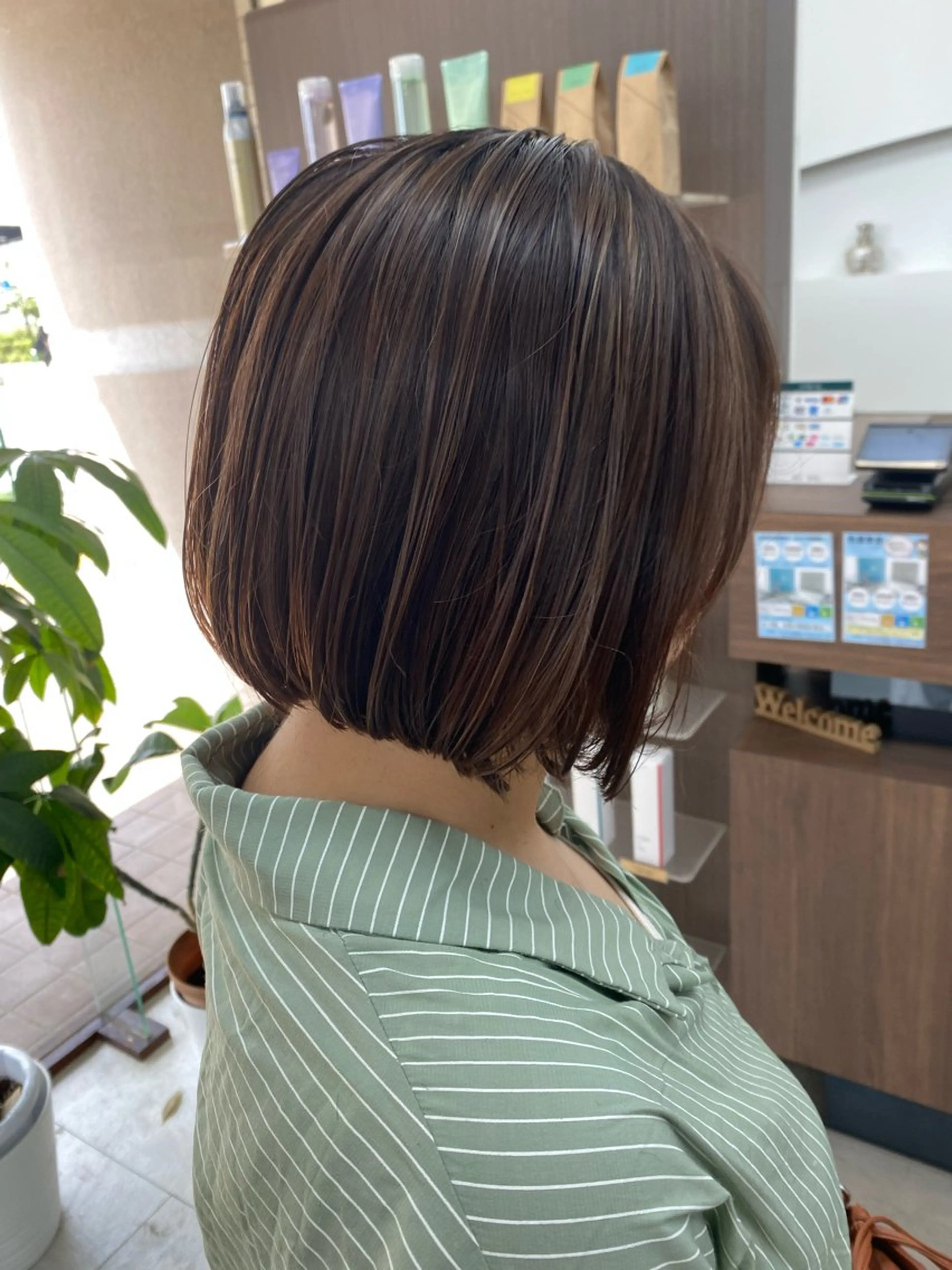 ミディアム ボブ ハイライト 月野涼風 /レイヤーカットのその他イメージ