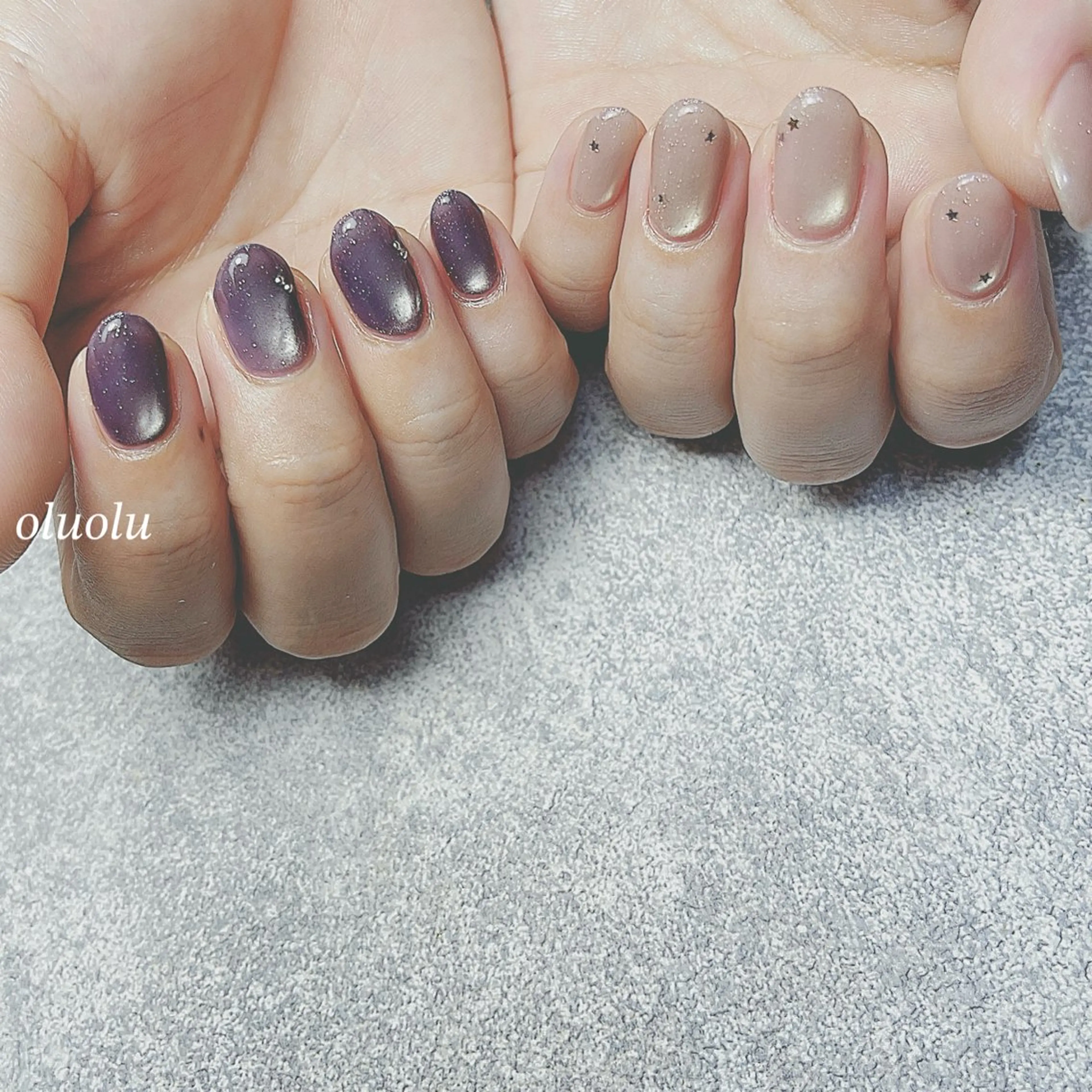 ネイル アートネイル フットネイル マグネットネイル ハンドネイル 大村 紬華のネイルデザイン