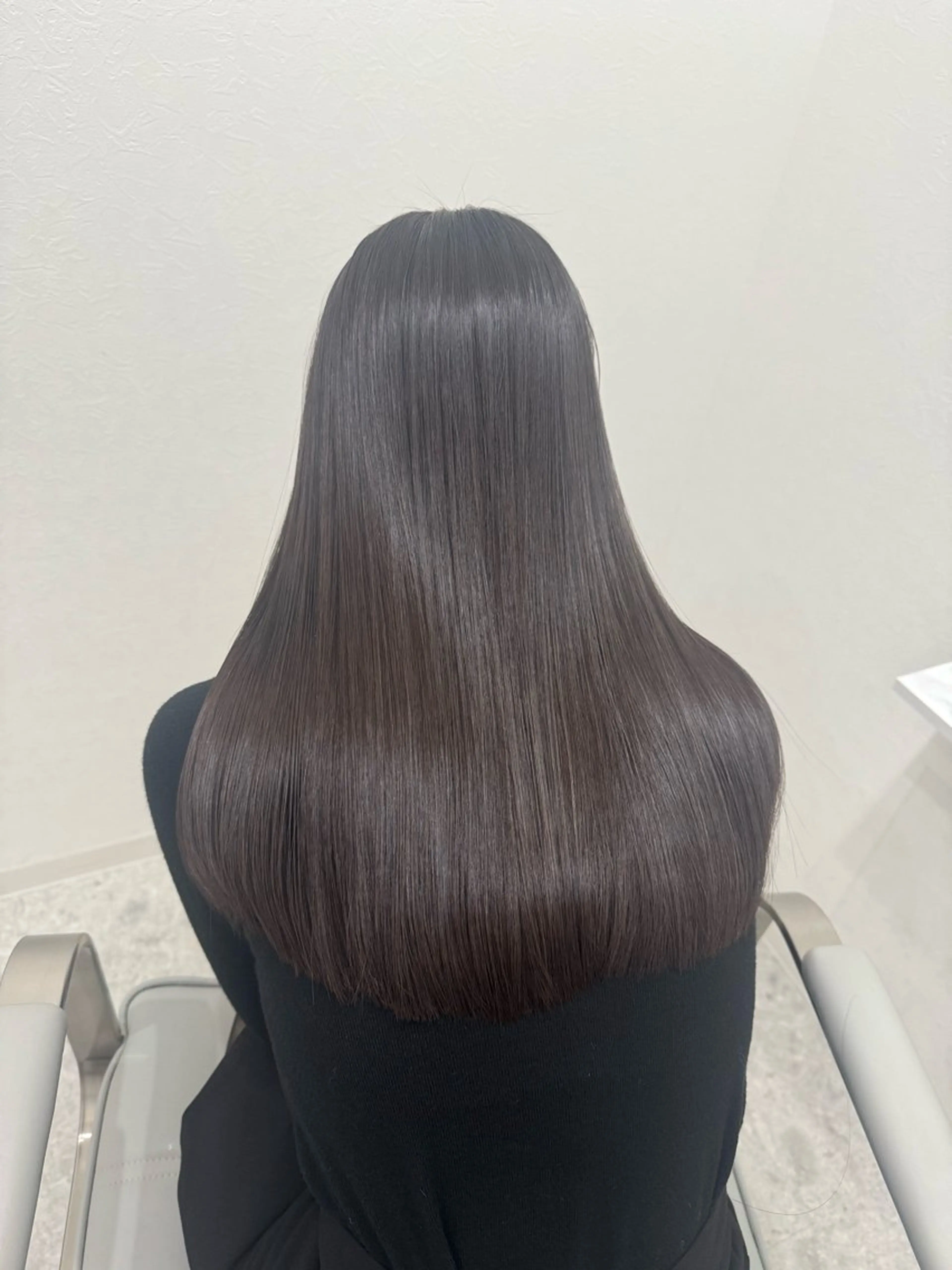 セミロング 髪質改善 トリートメント カット ヘアカラー トリートメント 💎縮毛矯正/透明感 カラー💎椎葉みひろのヘアスタイル