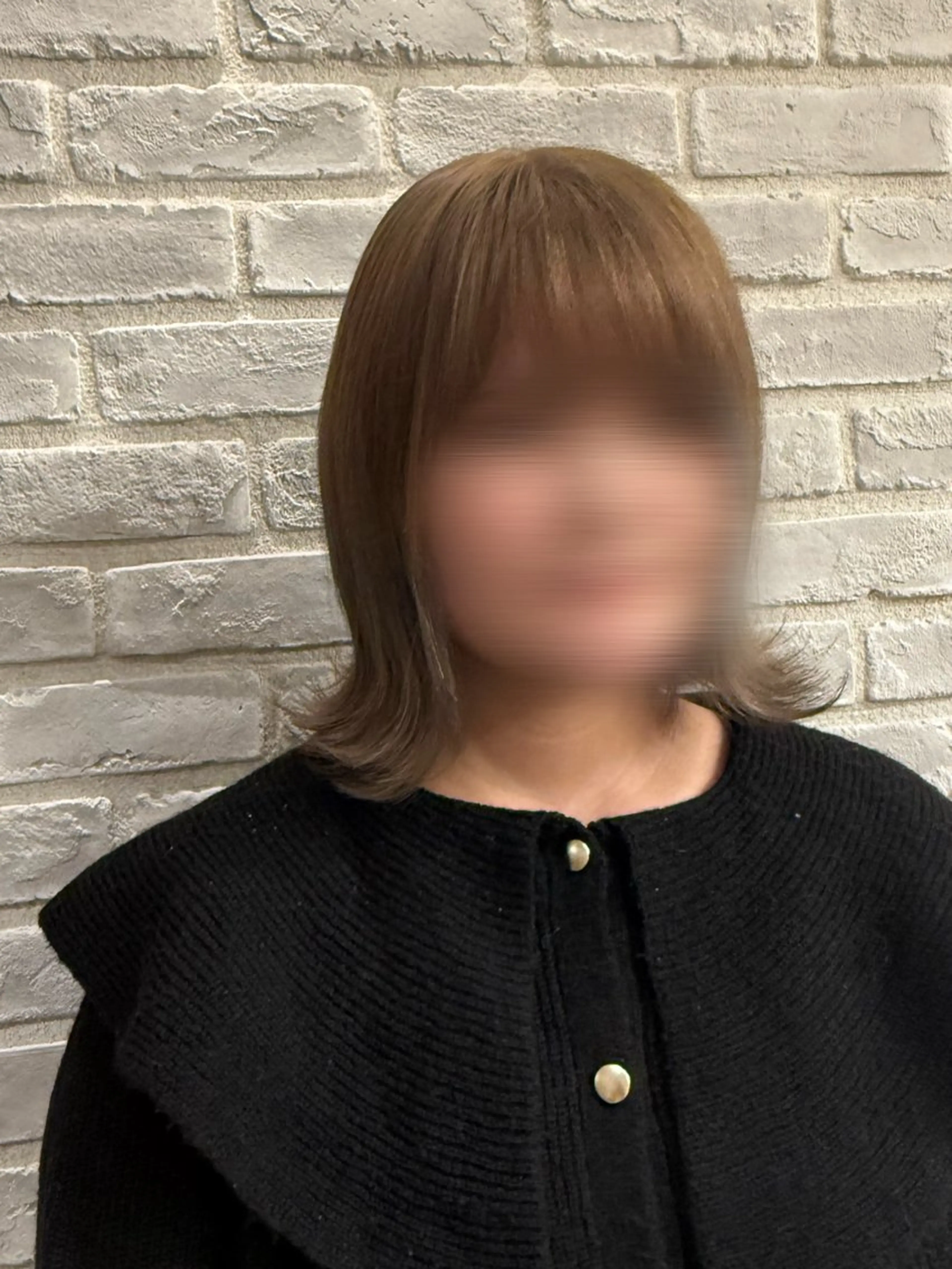 ミディアム ｢韓国風カラー ｣サナのヘアスタイル