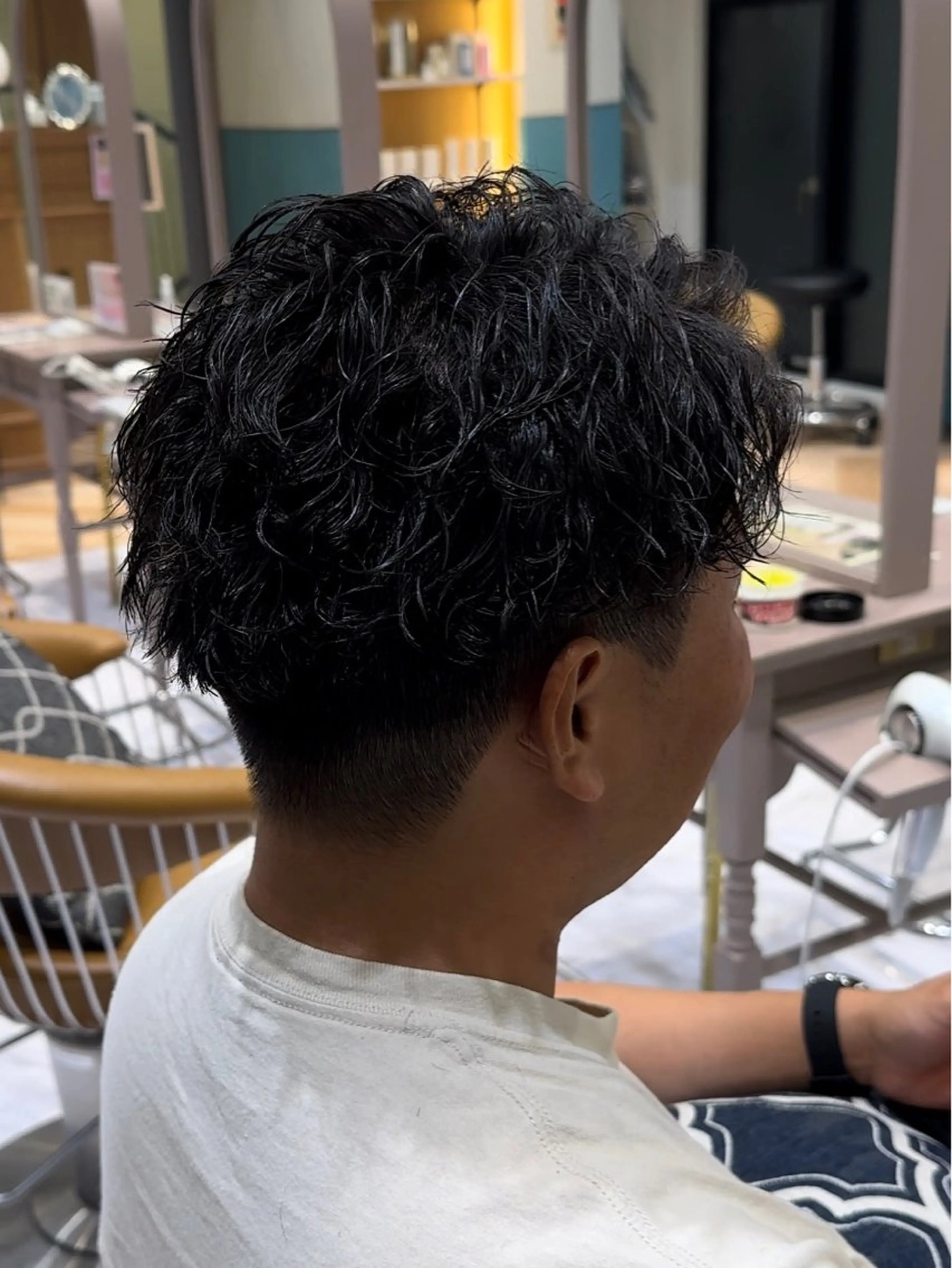 ショート パーマ メンズ カット パーマ 【池袋店 店長】伊藤 昂樹/曲がる縮毛矯正のヘアスタイル