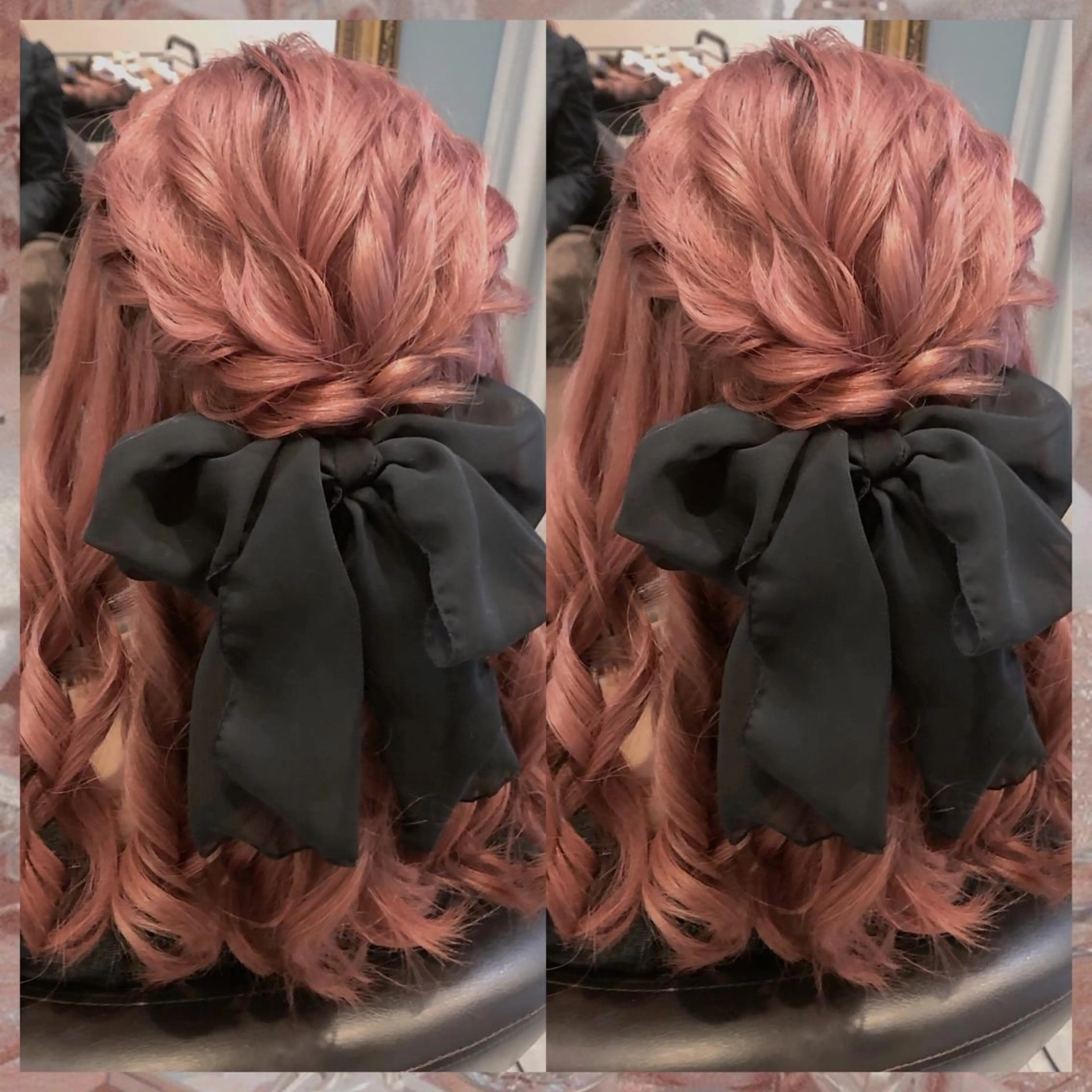 セミロング ヘアアレンジ ハーフアップ Kanami ❤︎のヘアスタイル