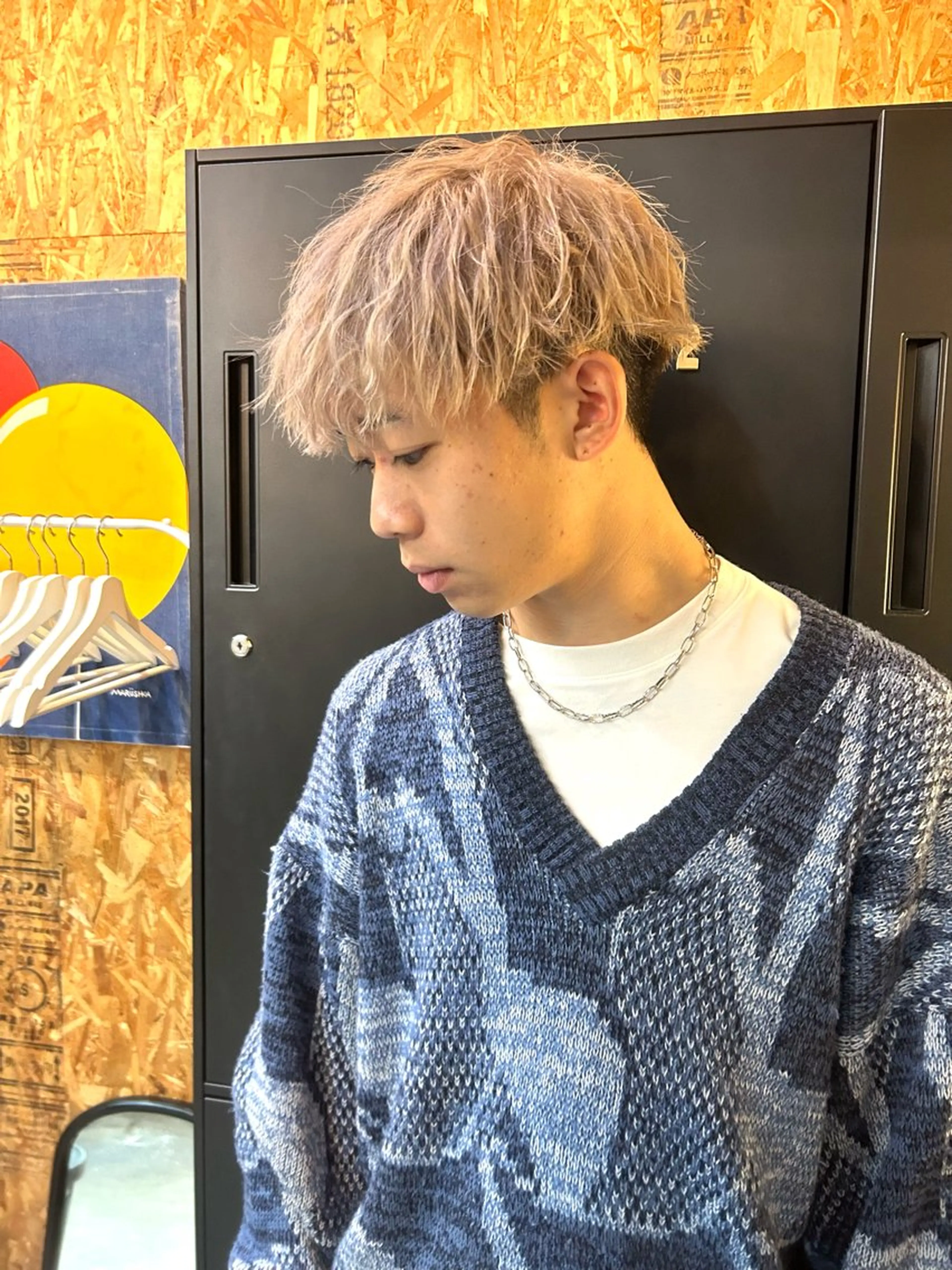 ミディアム 問屋町chapter 日笠快生のヘアスタイル