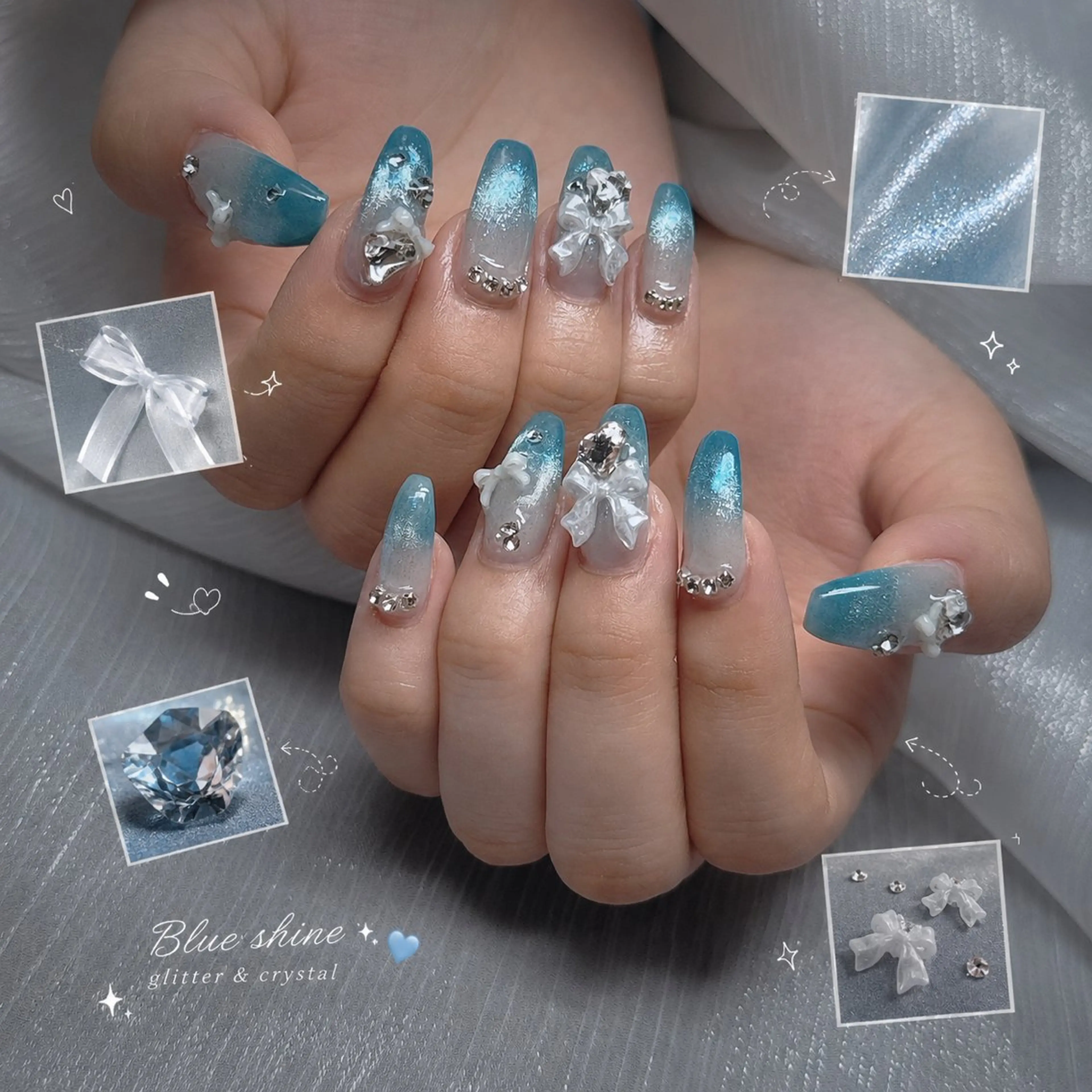 ネイル リボン ハンドネイル Yumi nailのネイルデザイン