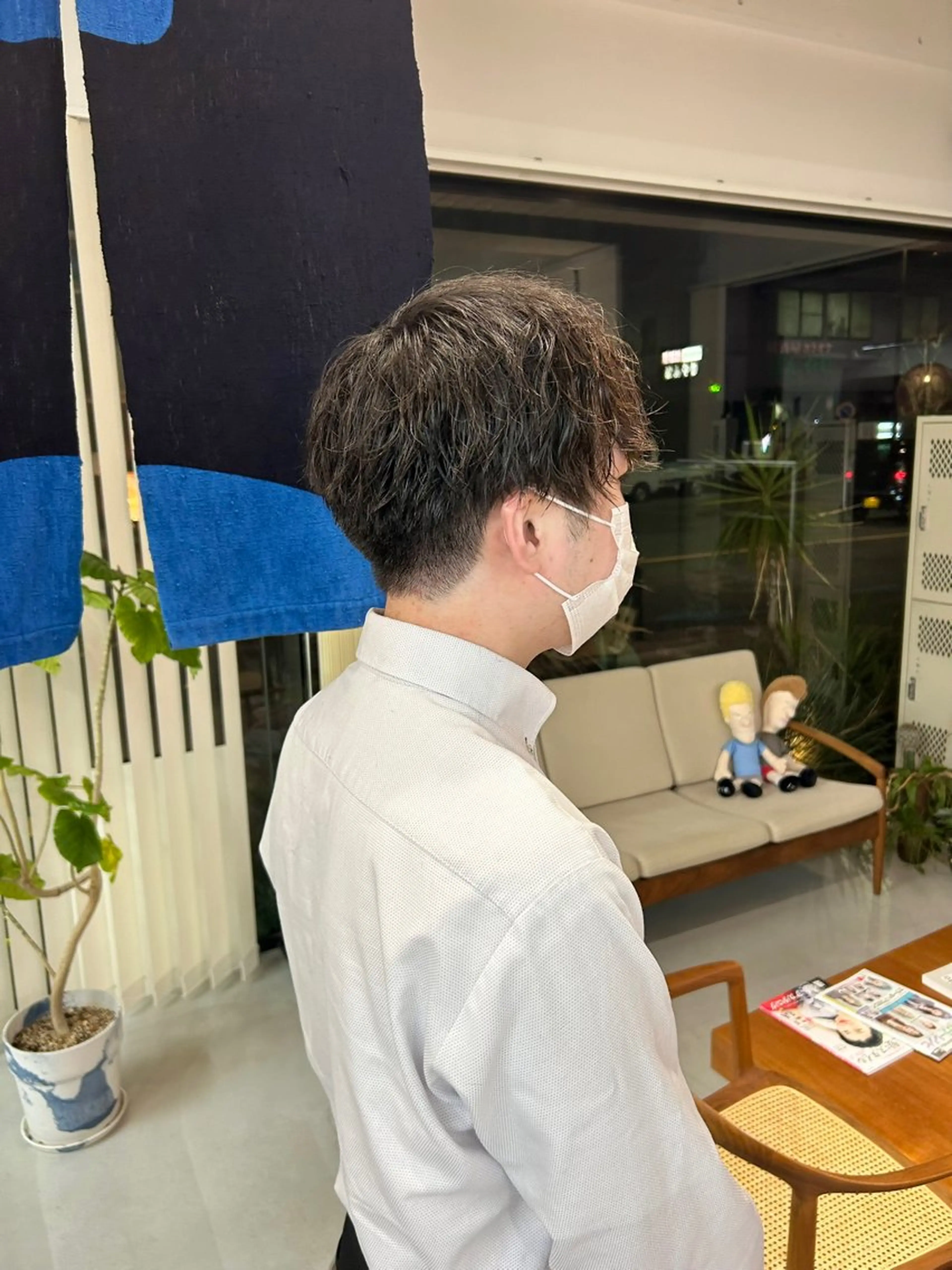 メンズ マッシュ メンズパーマ 刈り上げ 藤原 あかりのヘアスタイル