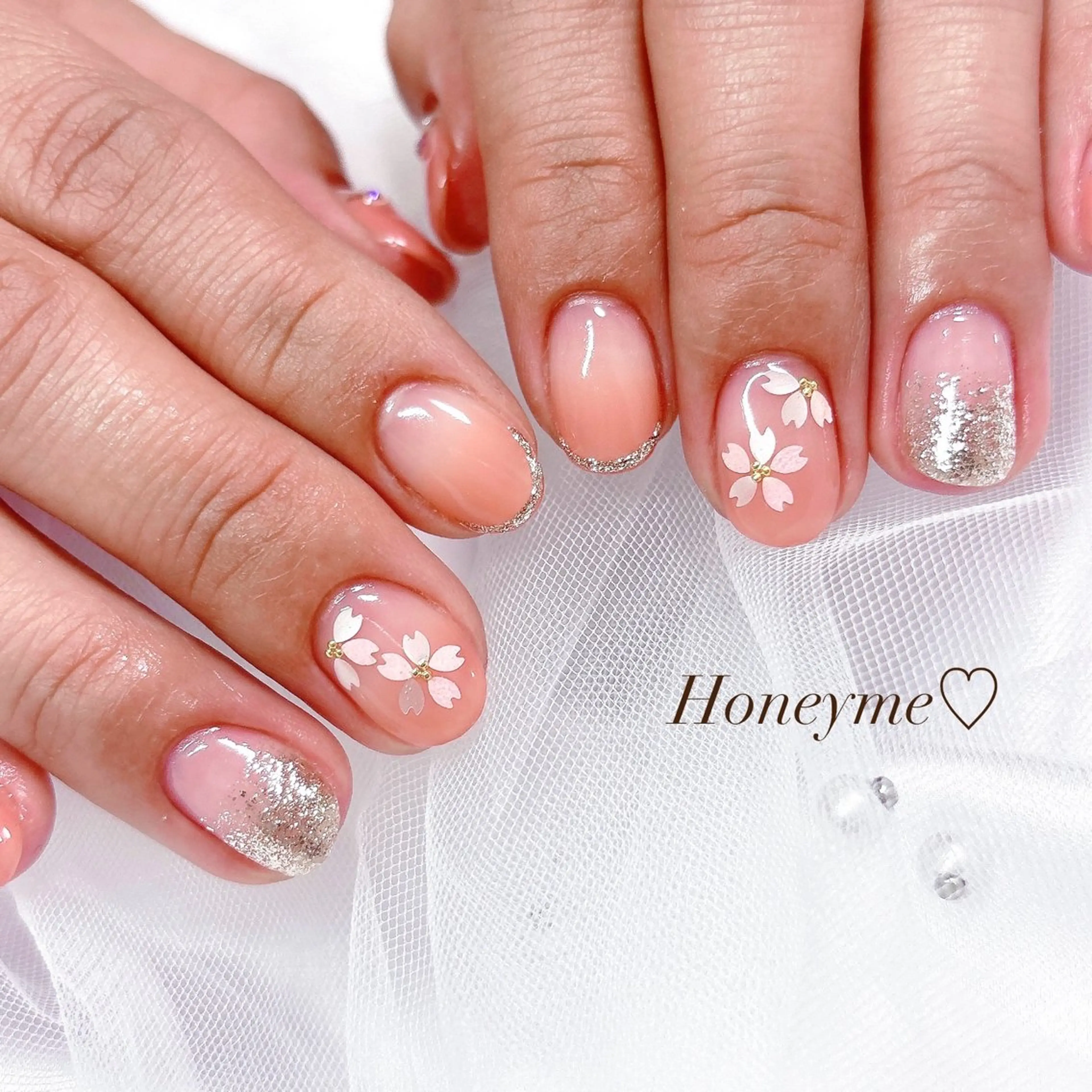 ネイル Honey me ❁⃘*.ﾟのネイルデザイン