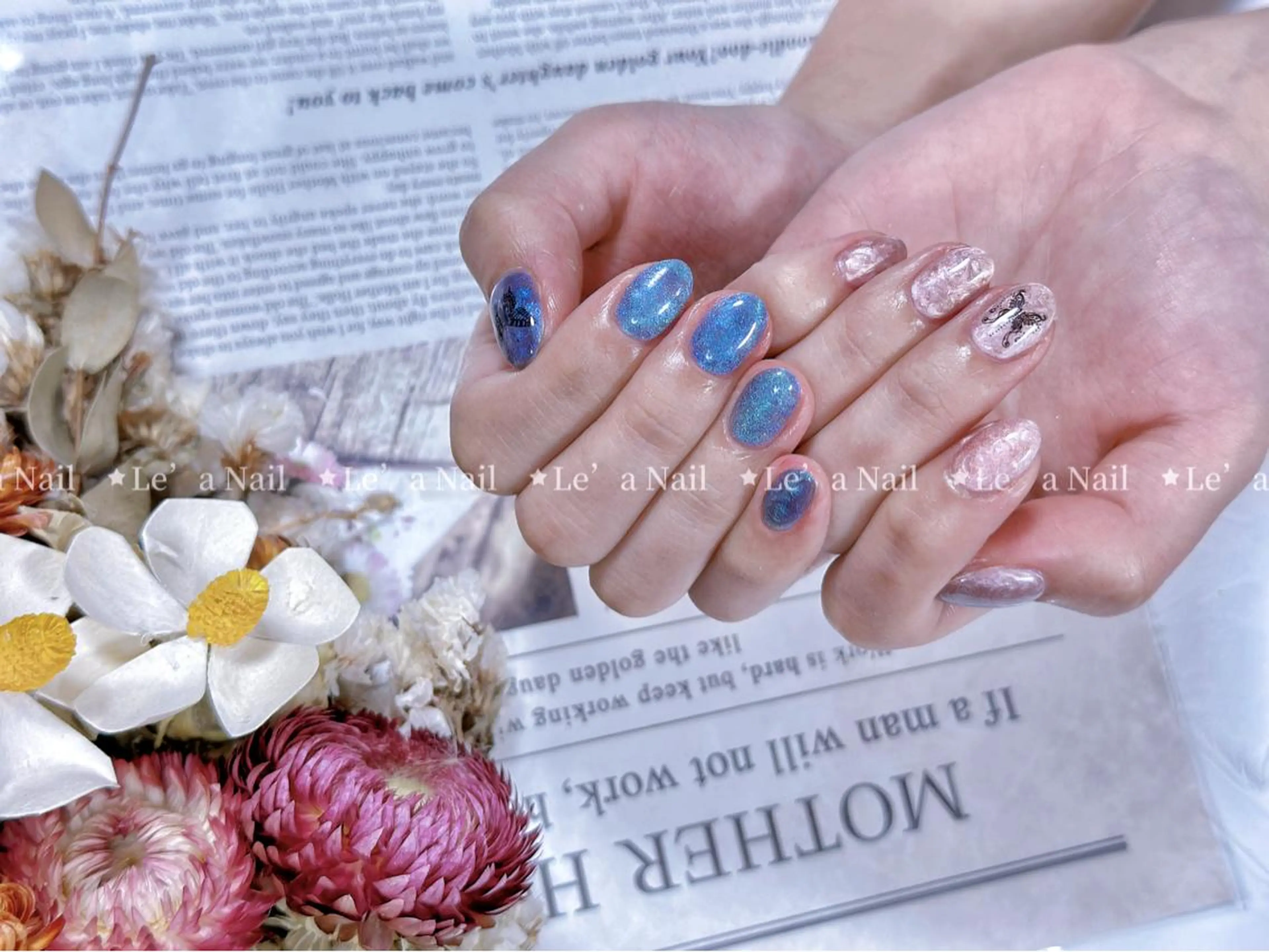 ショート カラー ネイル Le’a NailSalonのネイルデザイン