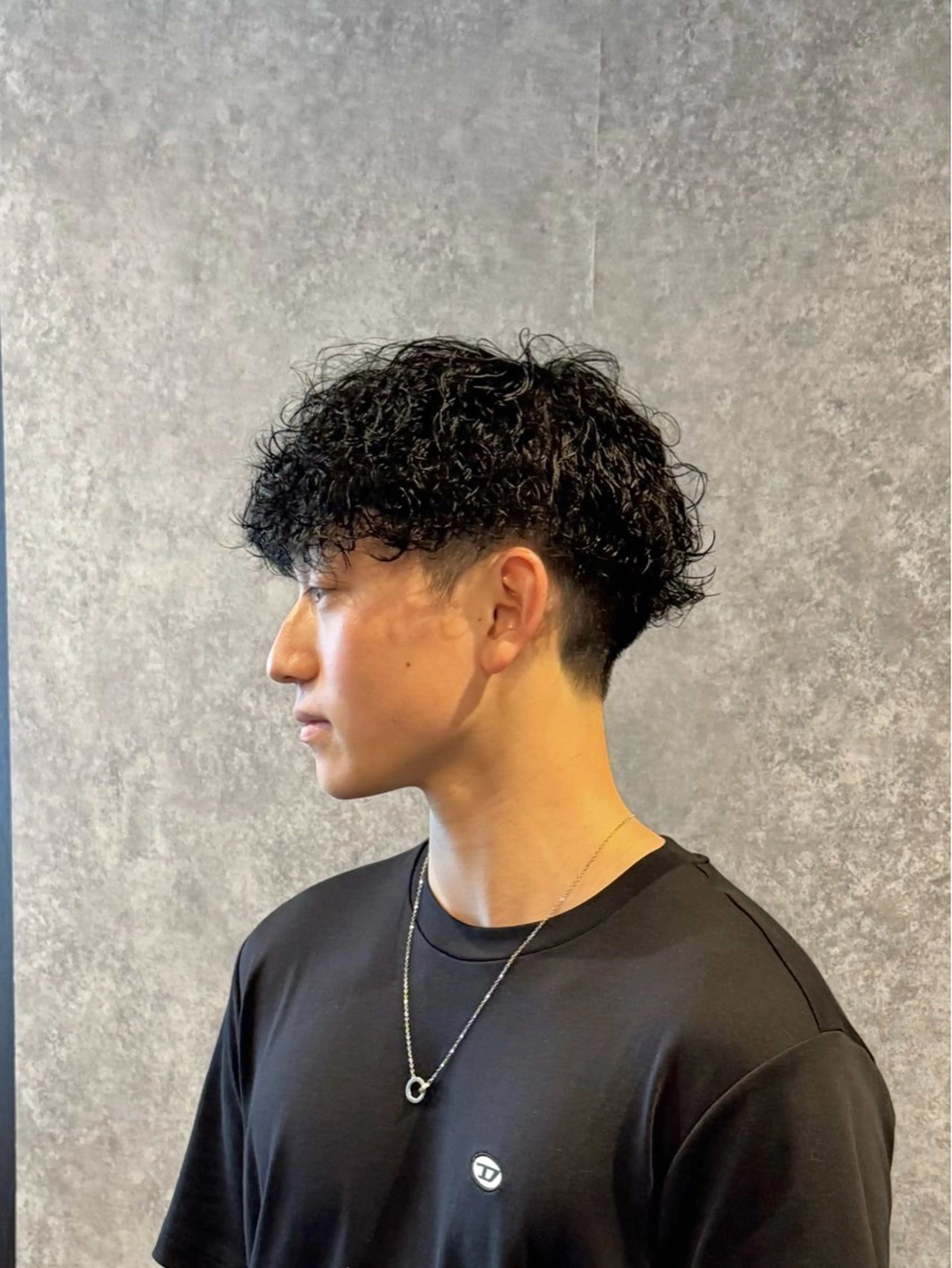 ショート パーマ メンズ 曲がる縮毛矯正 masashiのヘアスタイル