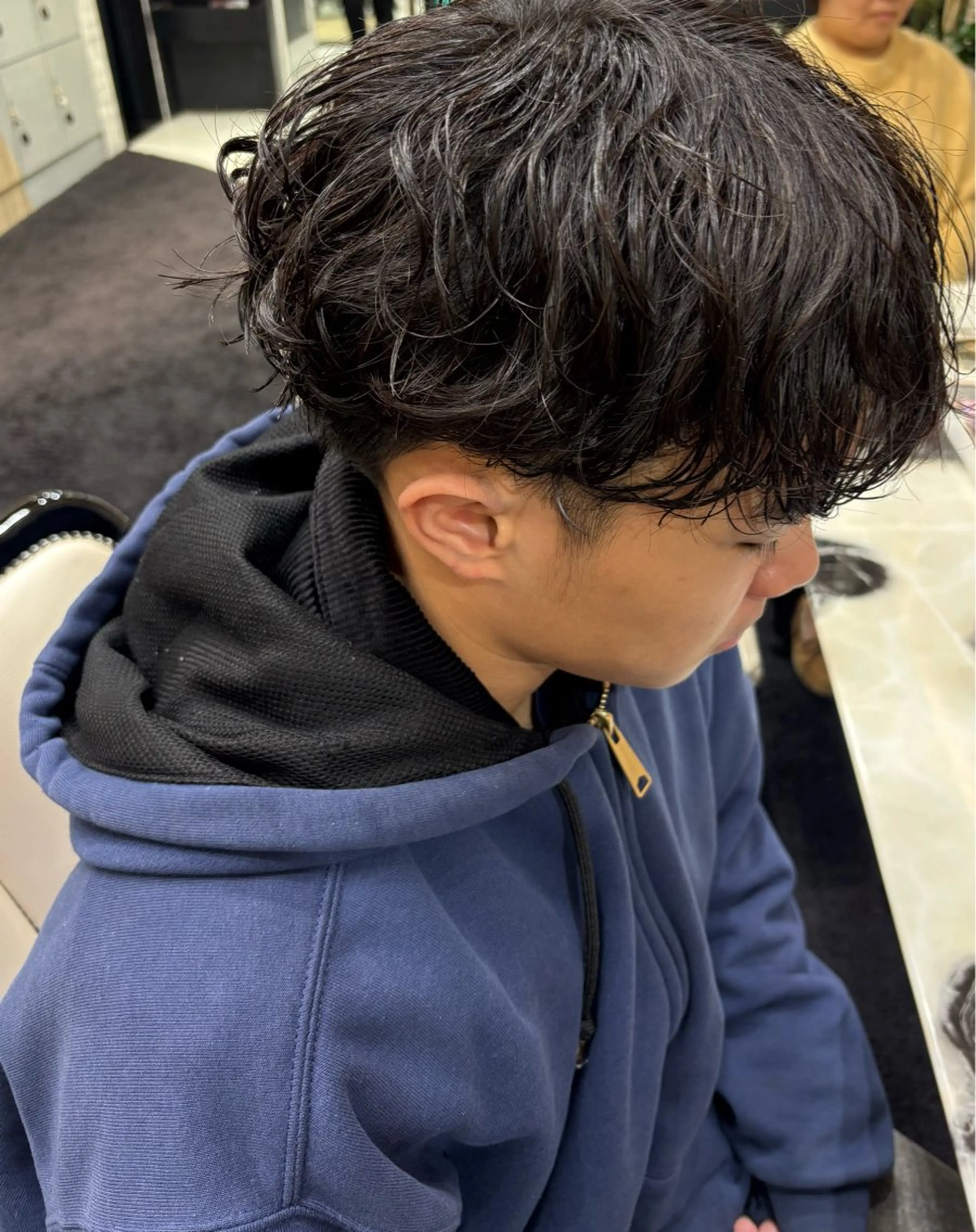 パーマ メンズ マッシュ メンズパーマ シャドーパーマ パーマ EARTH/A 山根　彩夏のヘアスタイル