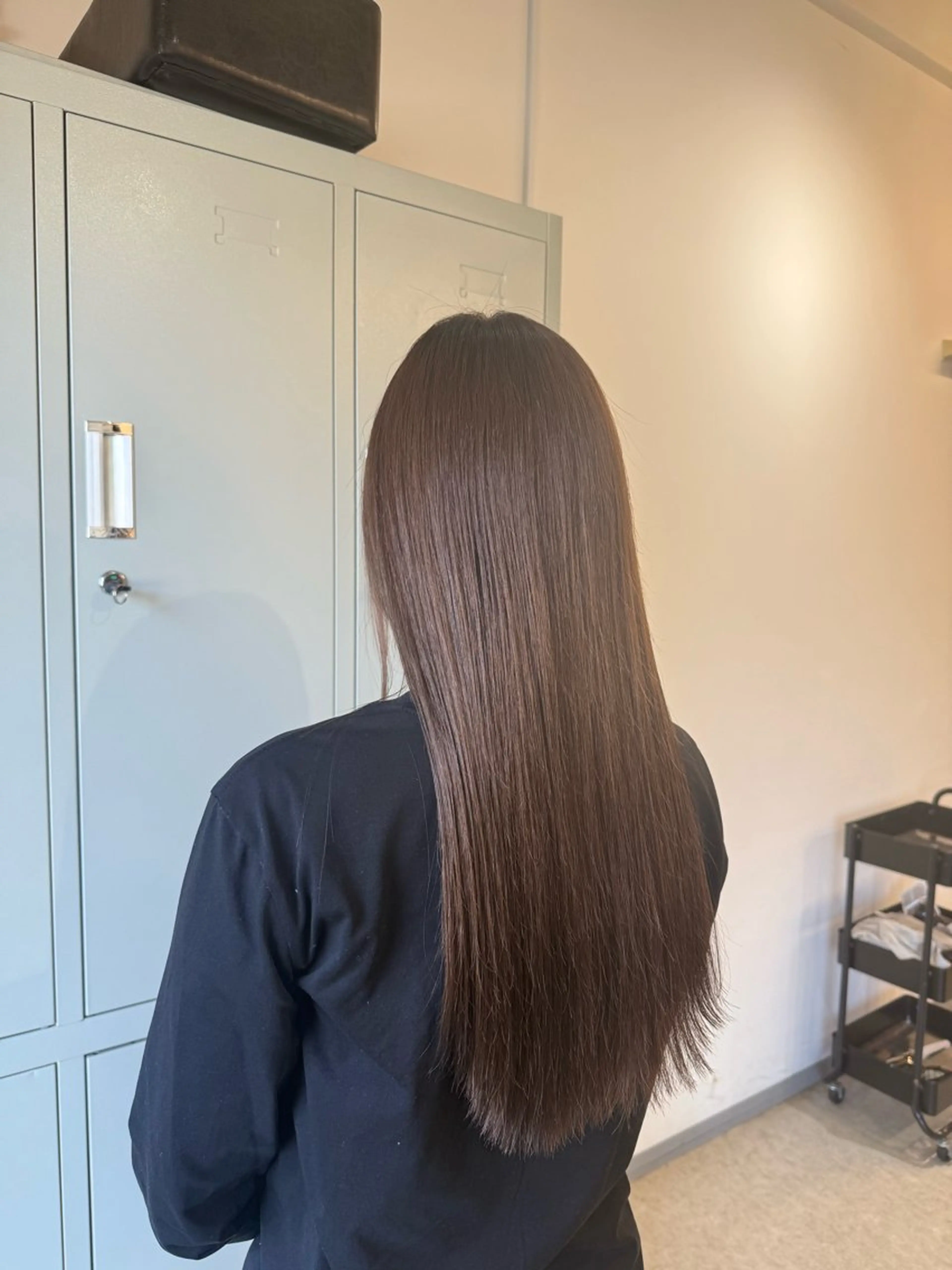 セミロング カット ヘアカラー トリートメント 透明感カラー🫧 🍒久留米美容室のヘアスタイル