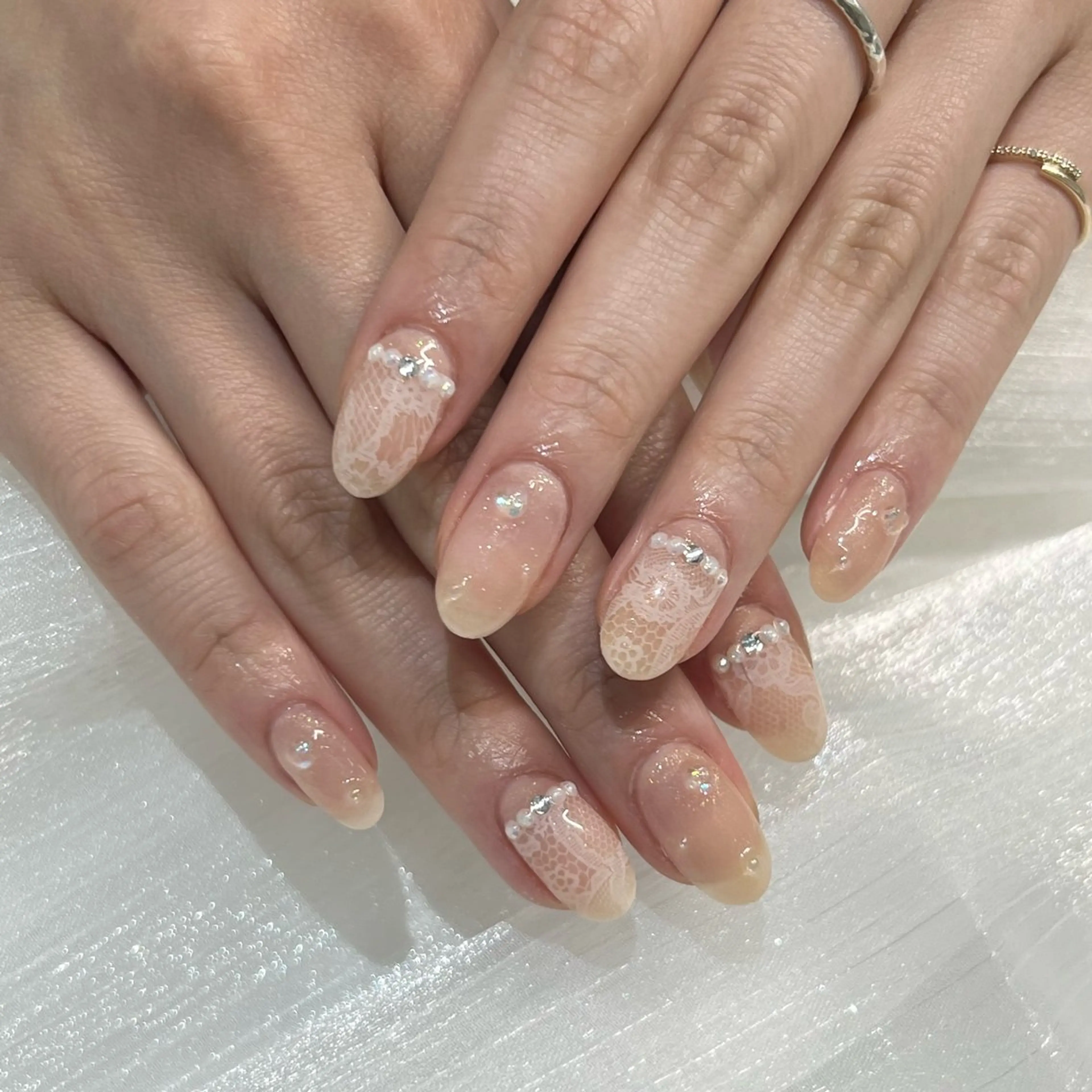 ネイル レース ハンドネイル Rin🫧Zina nail浦安のネイルデザイン