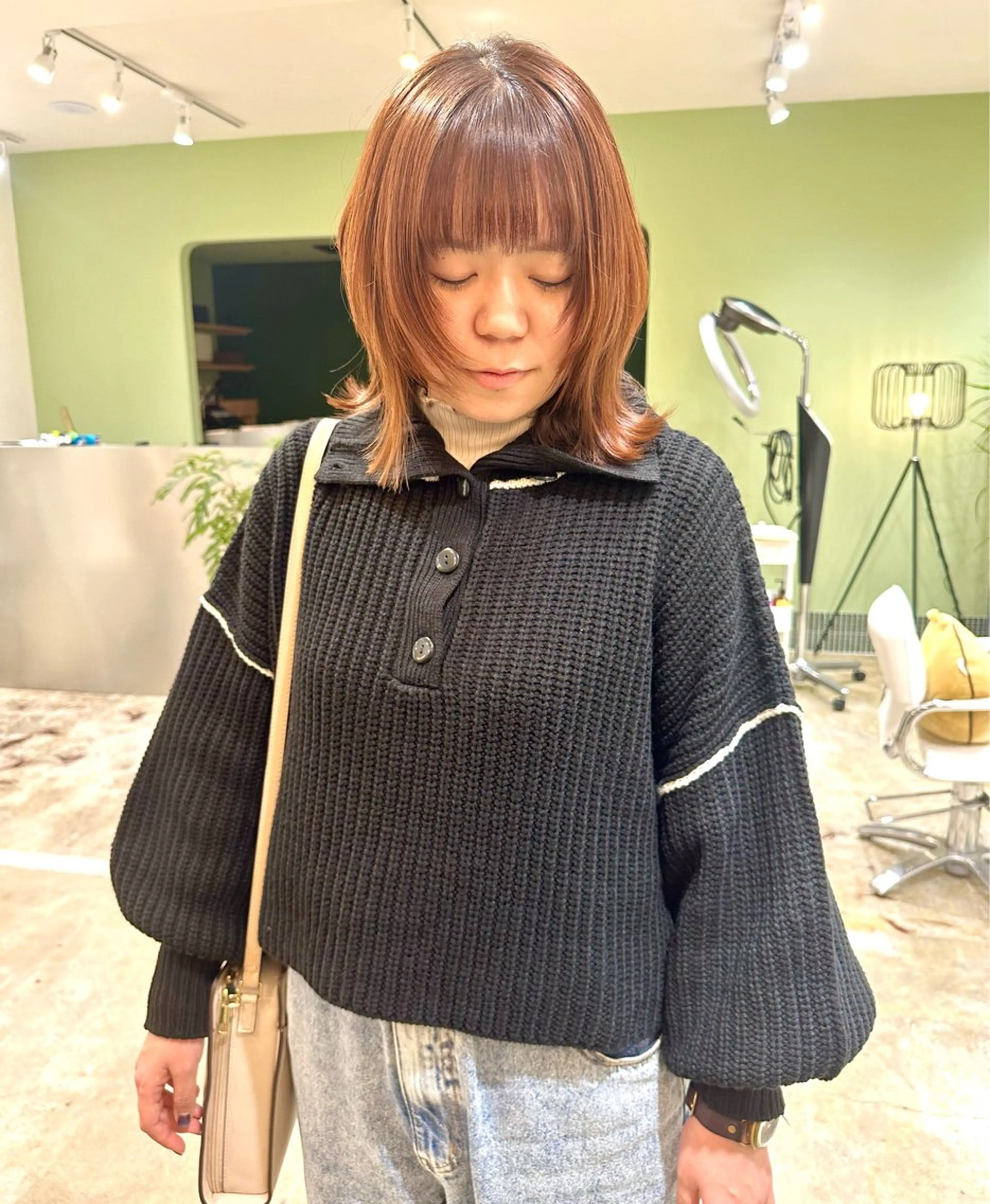 ミディアム Sabby氏川洸希 パーマのヘアスタイル